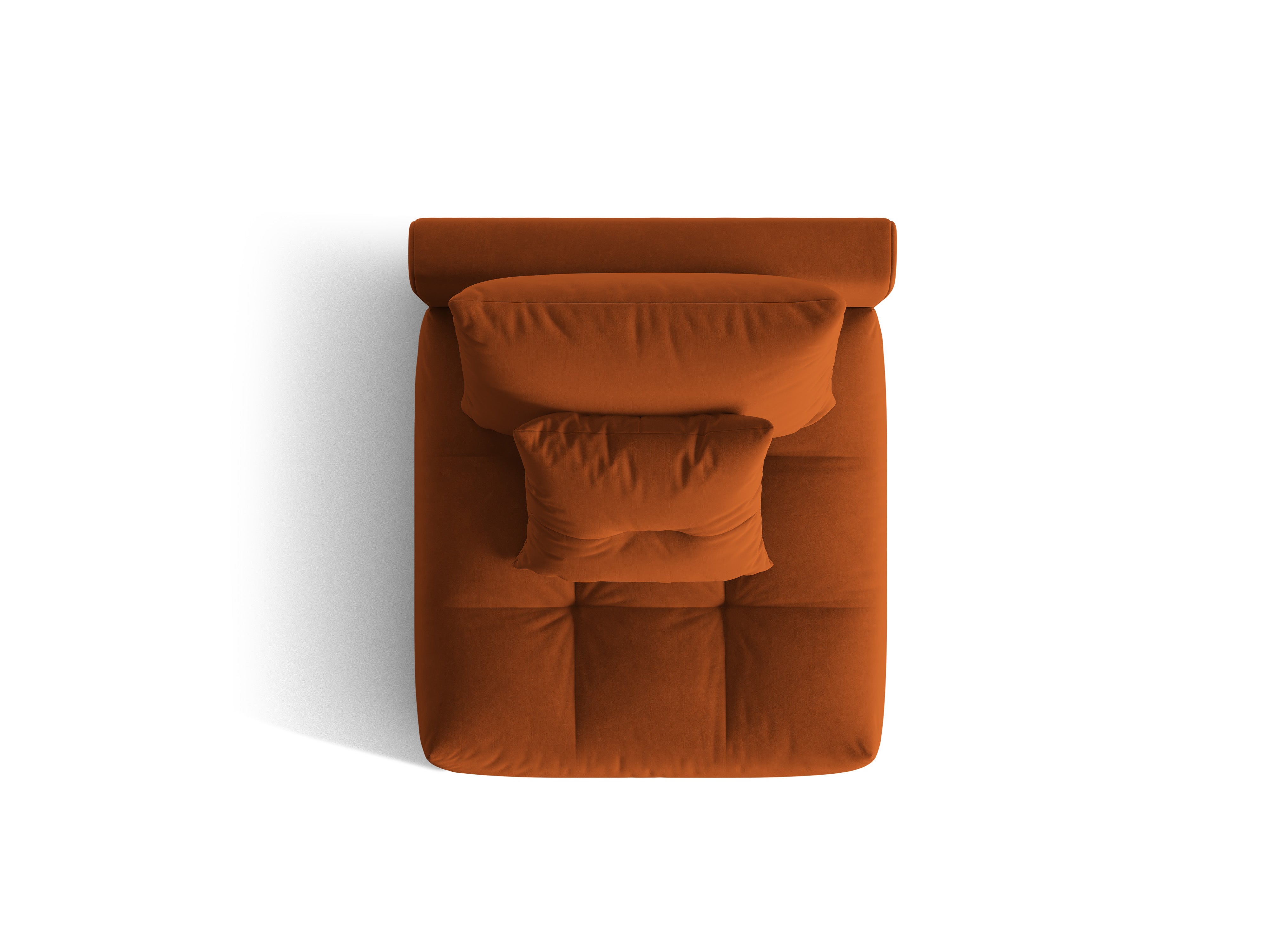 Armchair / velvet module BLOOM terracotta