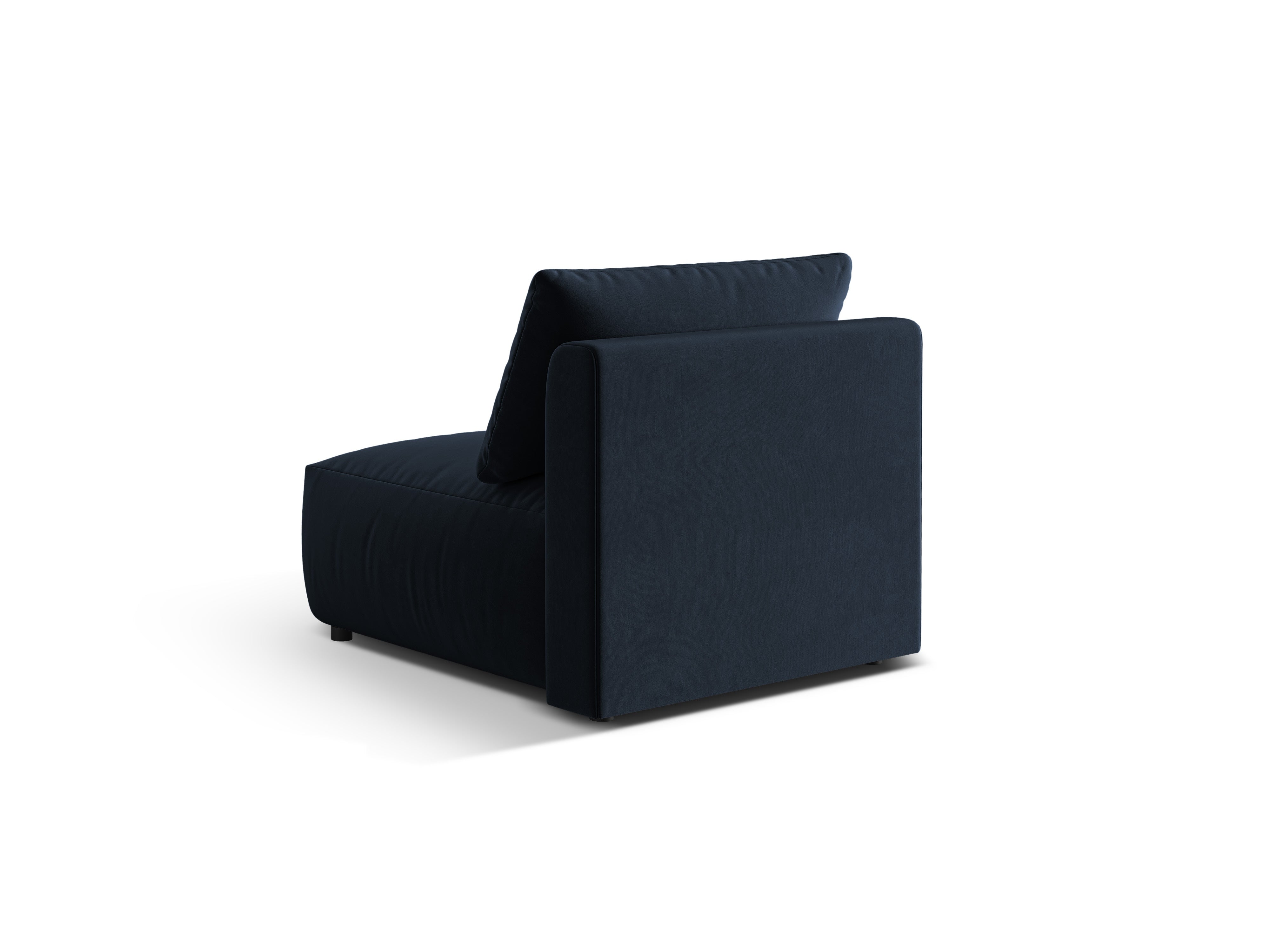 Velvet modular sofa CHRIS - central element royal blue