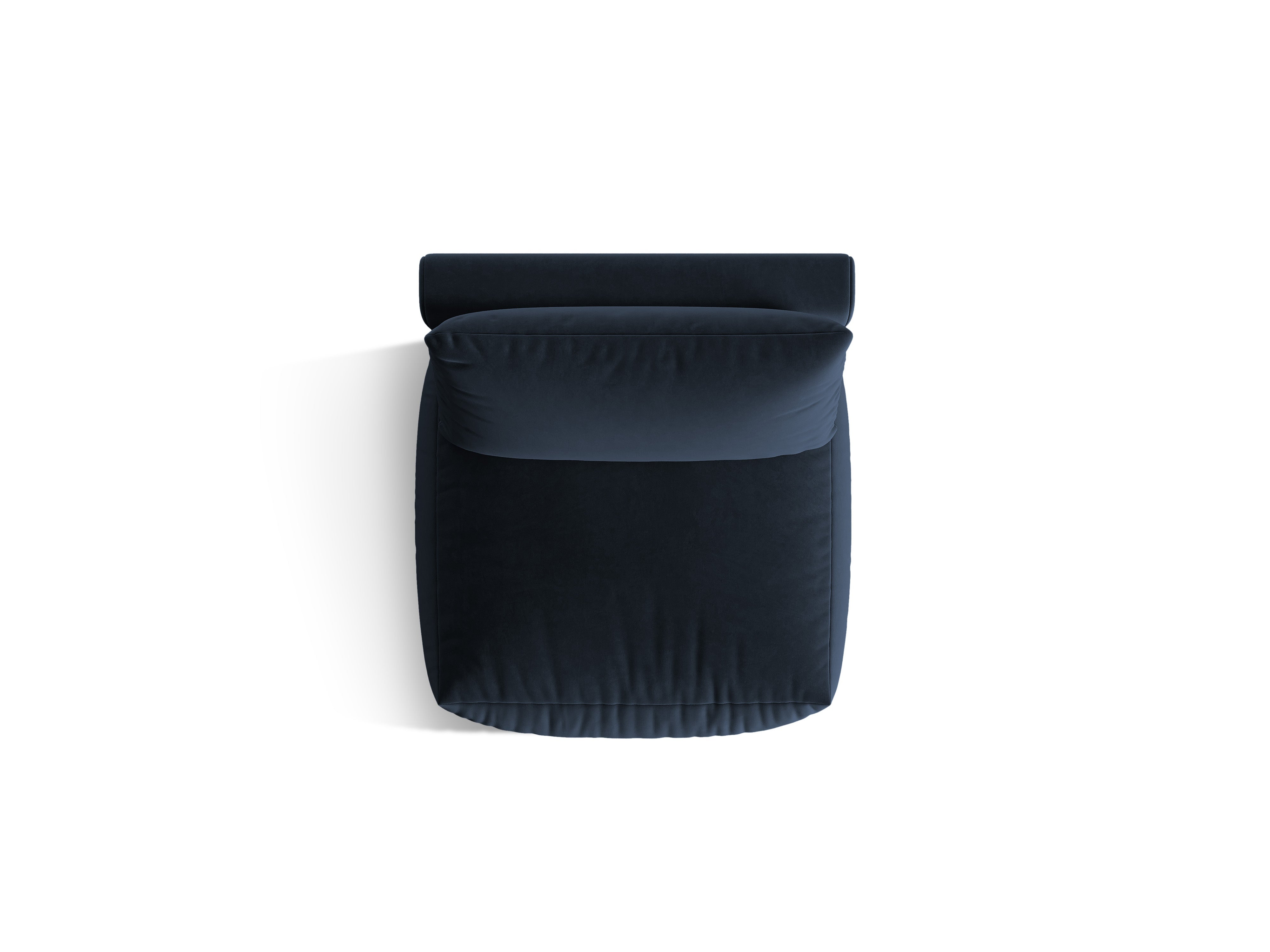 Velvet modular sofa CHRIS - central element royal blue