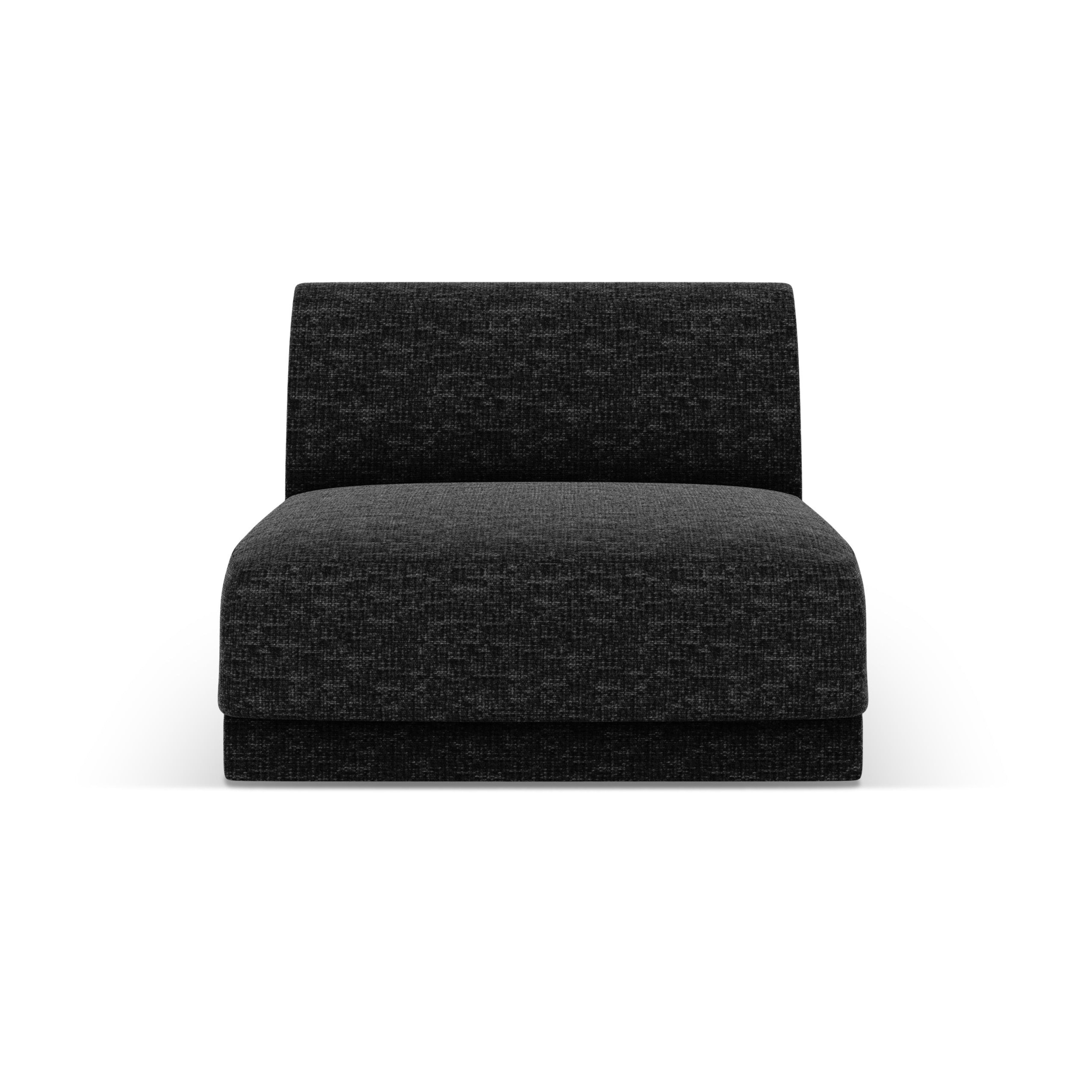 Armchair / module MILEY black chenille