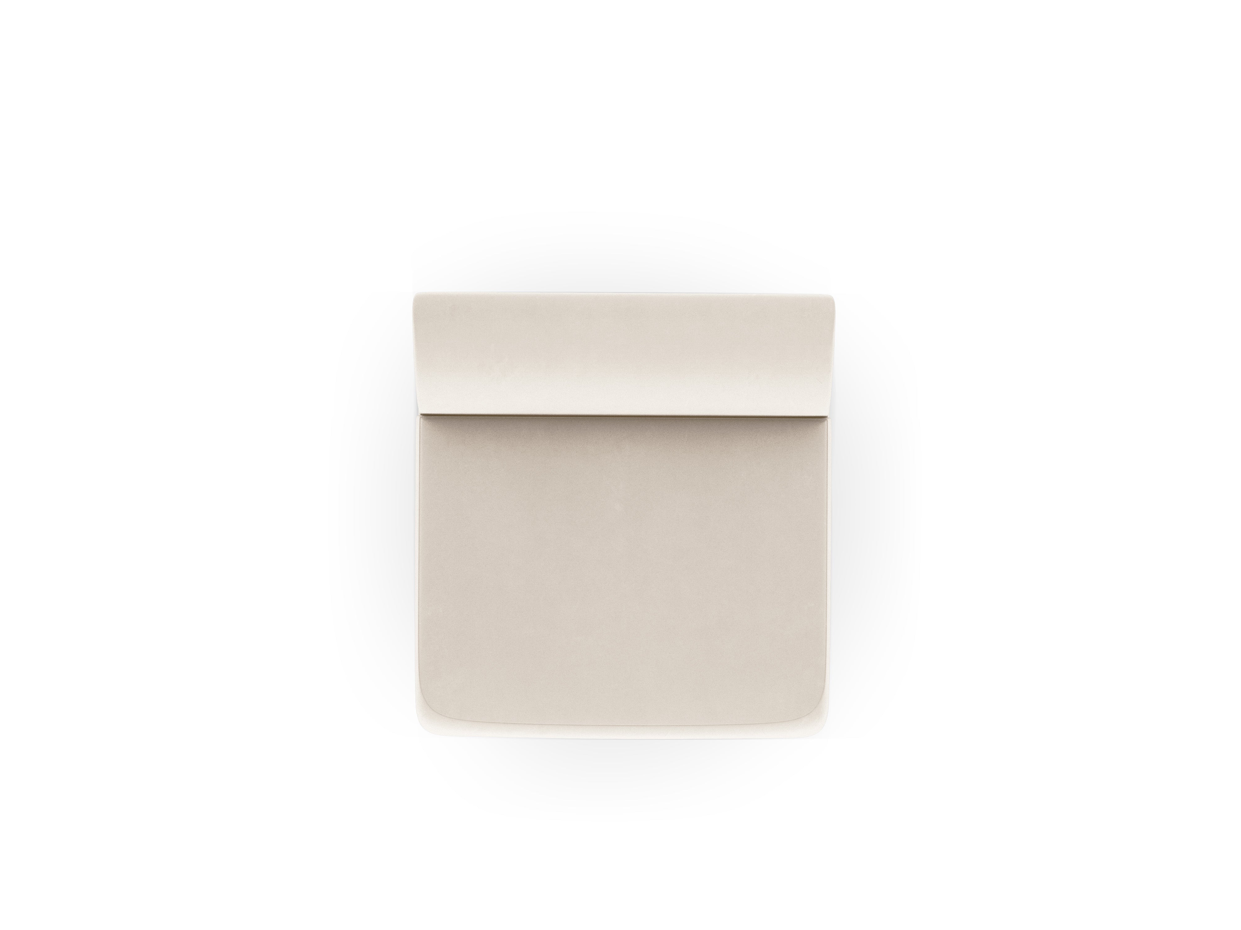 Armchair / velvet module MILEY light beige