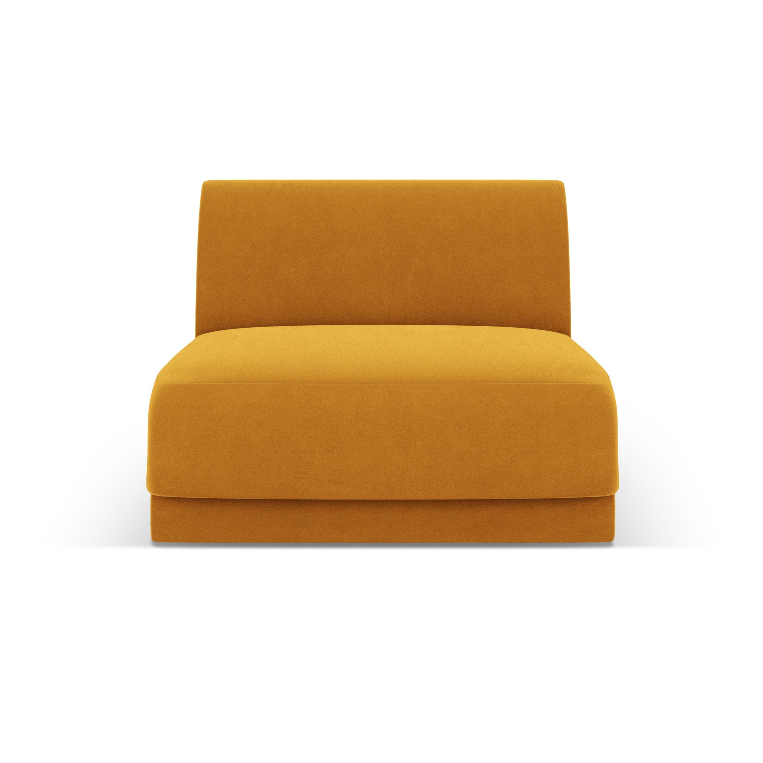 Velvet Armchair Module MILEY Yellow