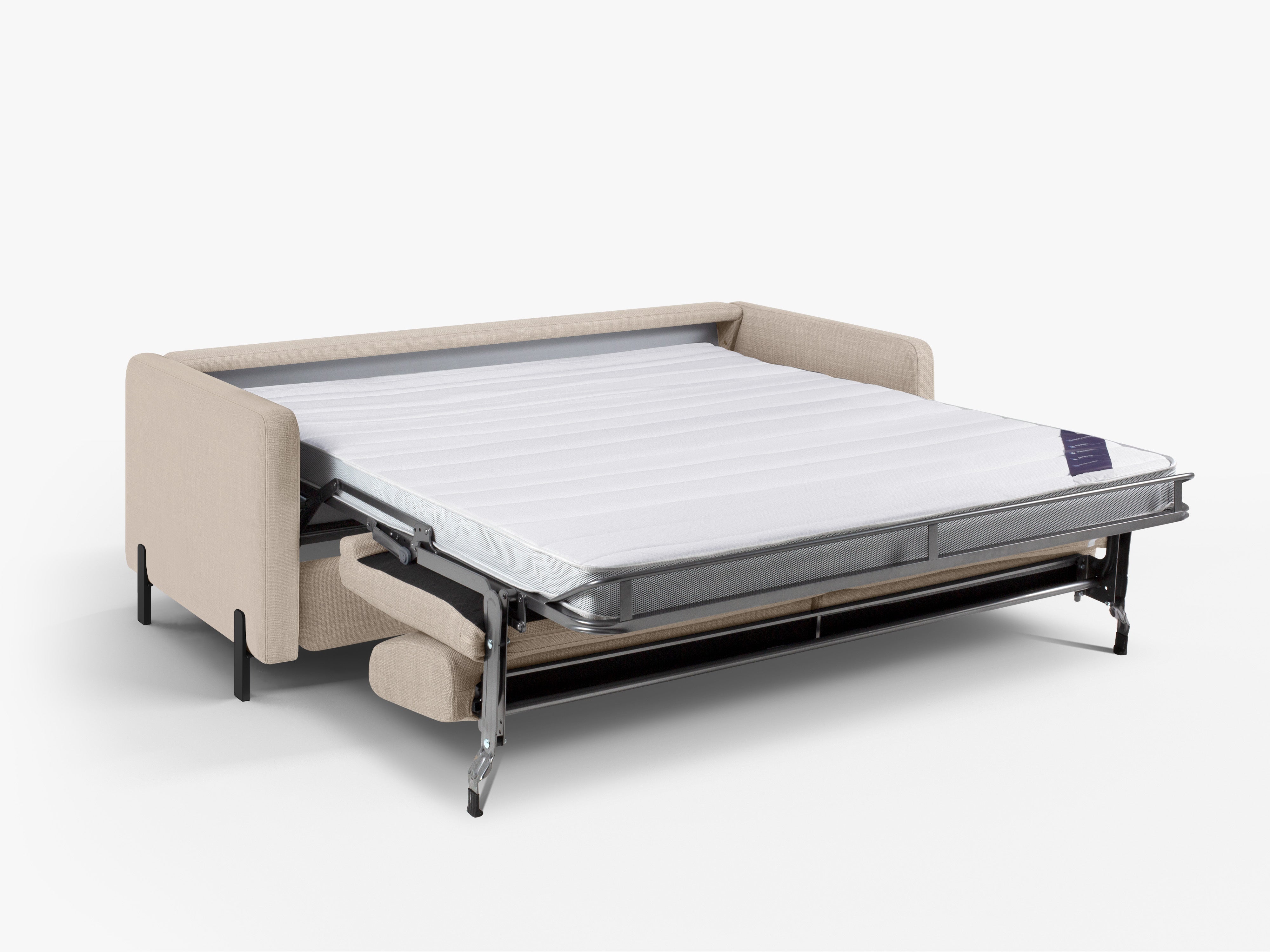 Pohovka pre 2 osoby s funkciou spania GLORIA béžový šenil