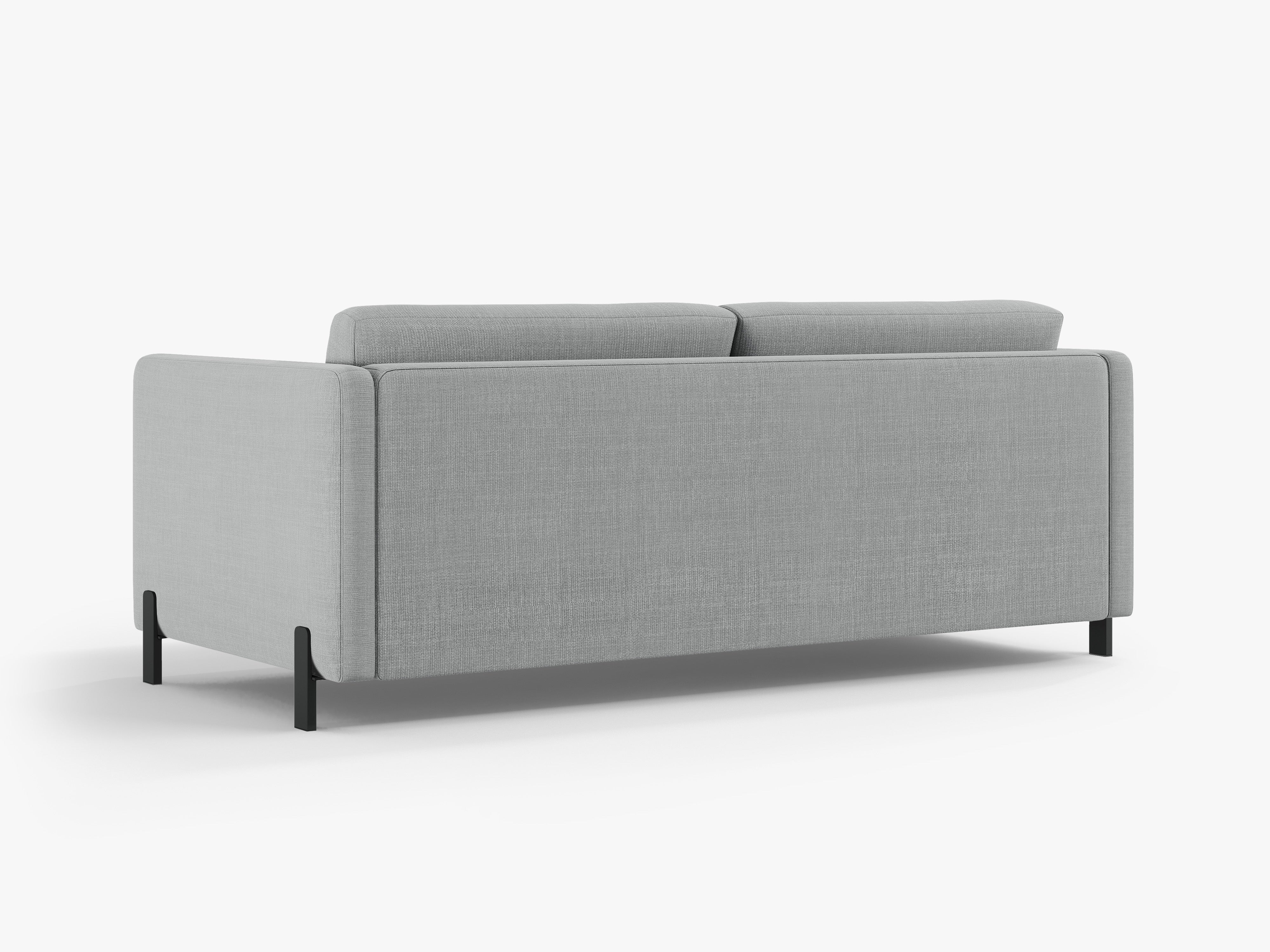 2-seater sofa with sleeping function GLORIA light gray chenille