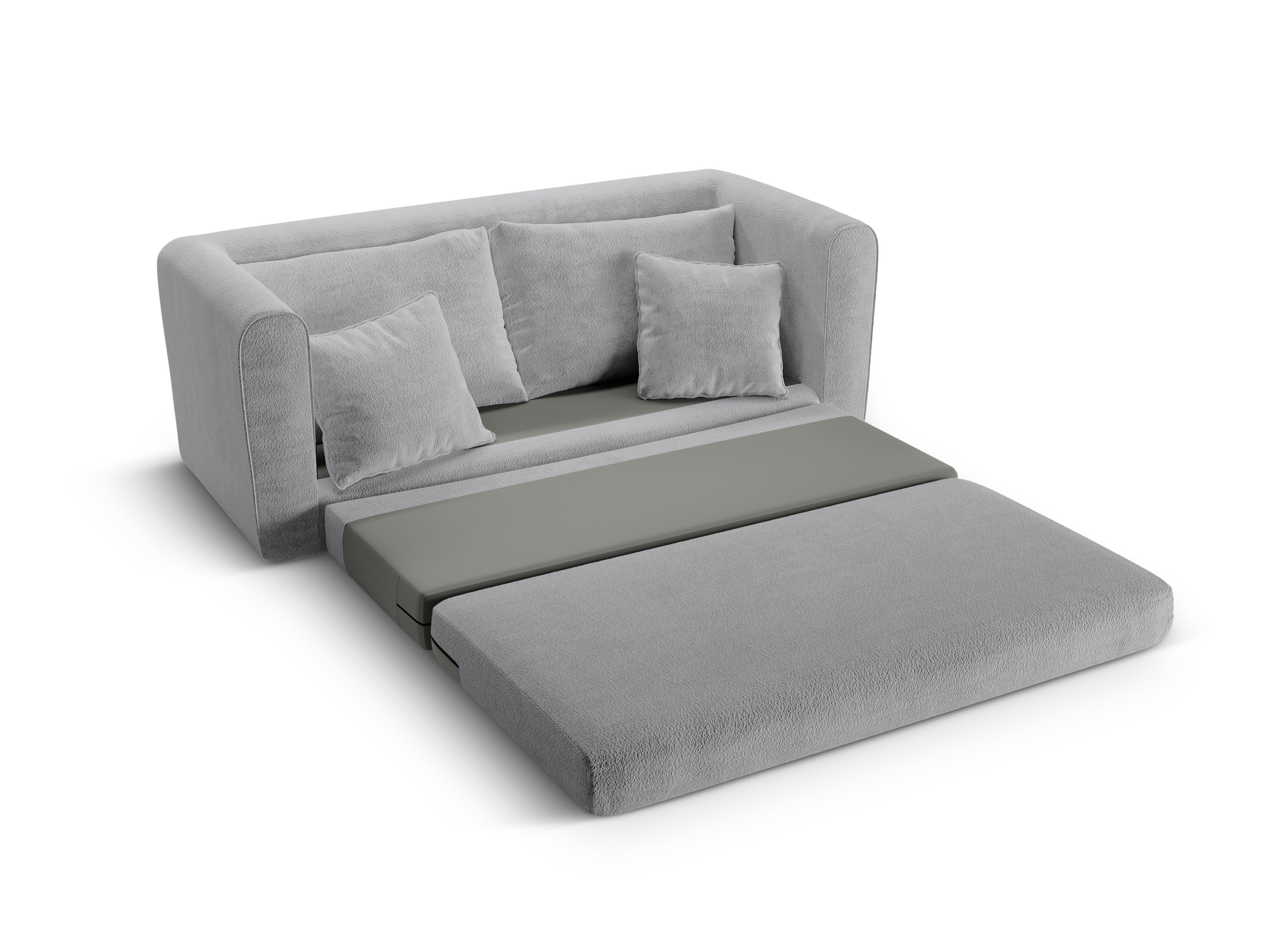 Sofa 2-osobová s funkciou spania LIDO šedý boucle