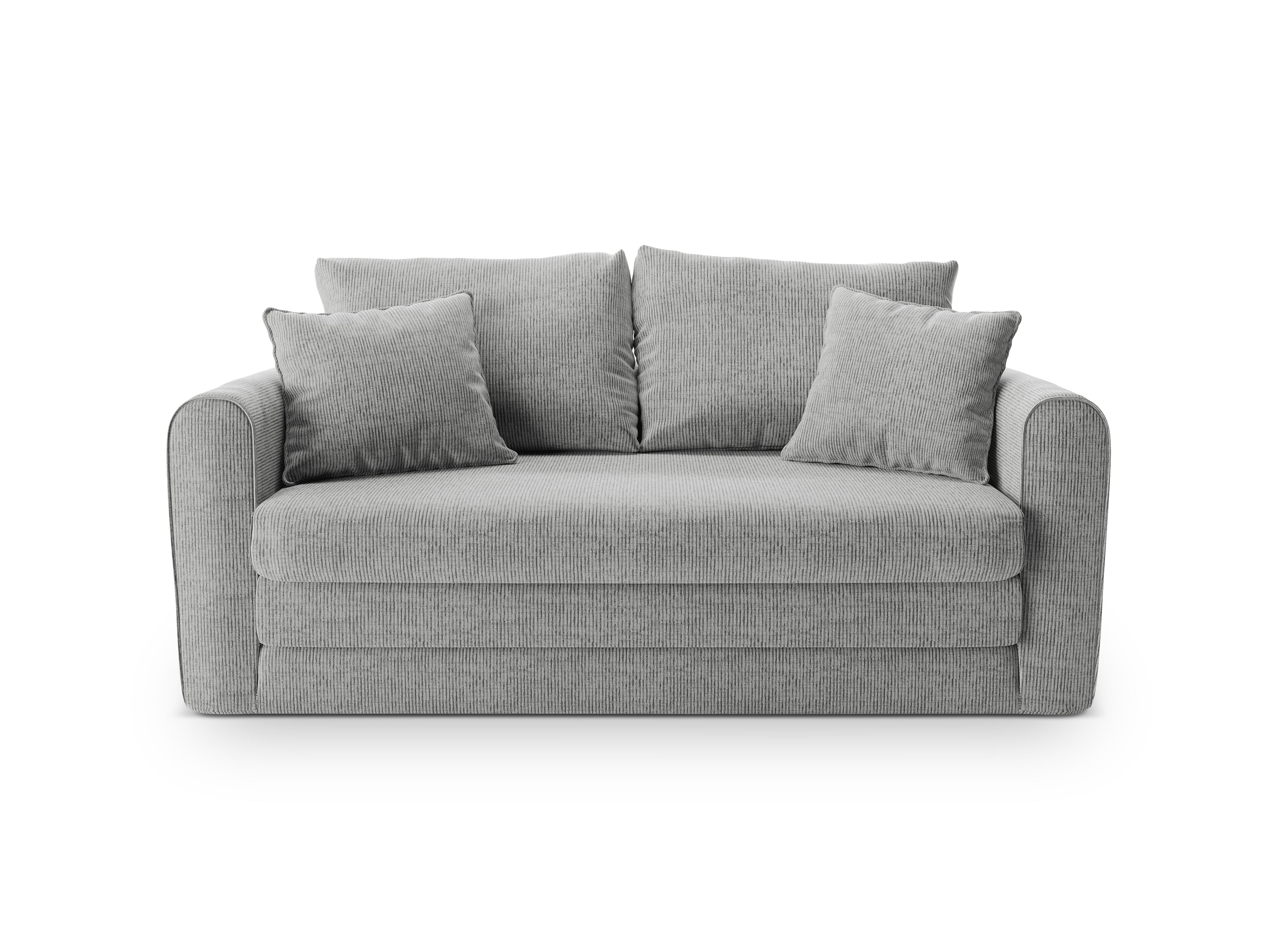 2-Seater Sofa with Sleeping Function LIDO Warm Gray Melange