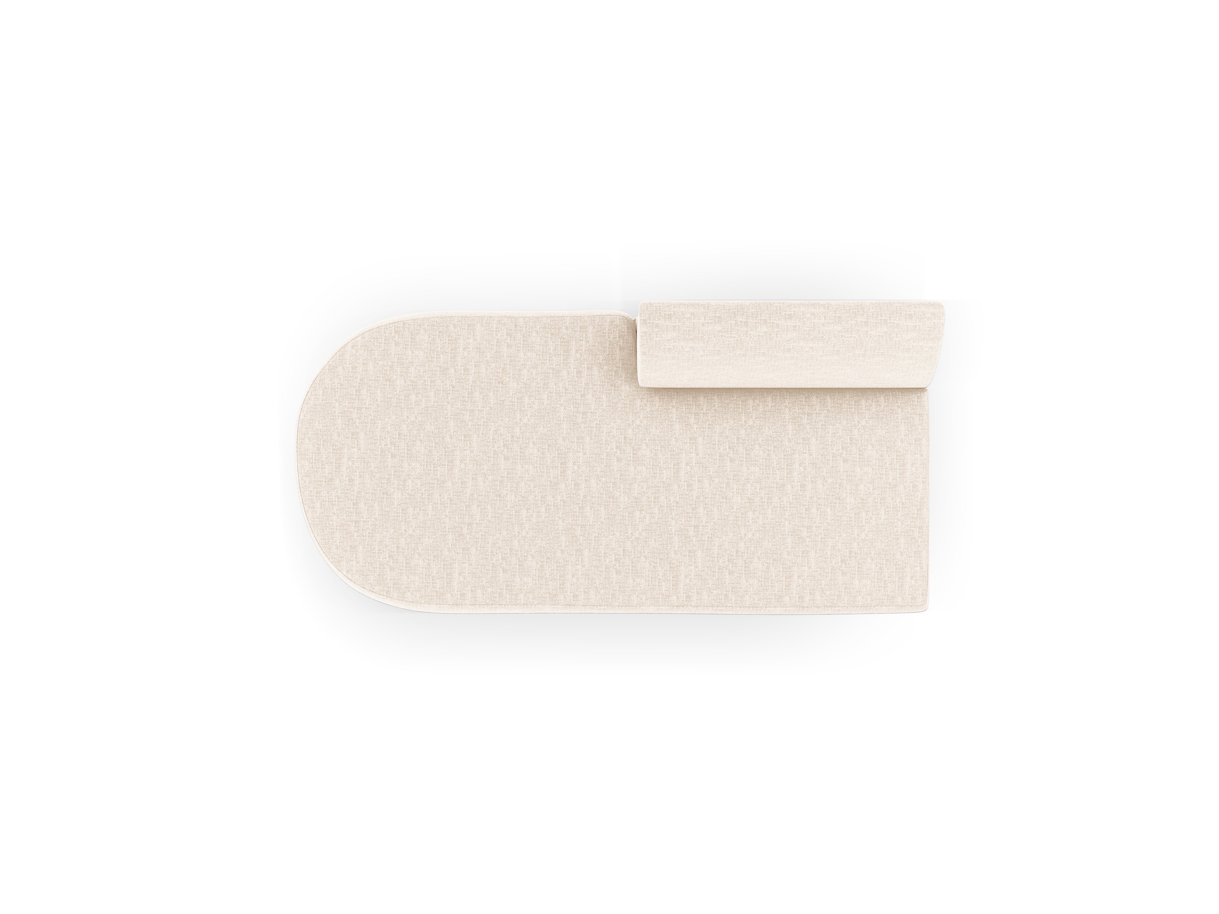 Dvojmiestny ležadlo ľavostranné MILEY slonová kosť szenil