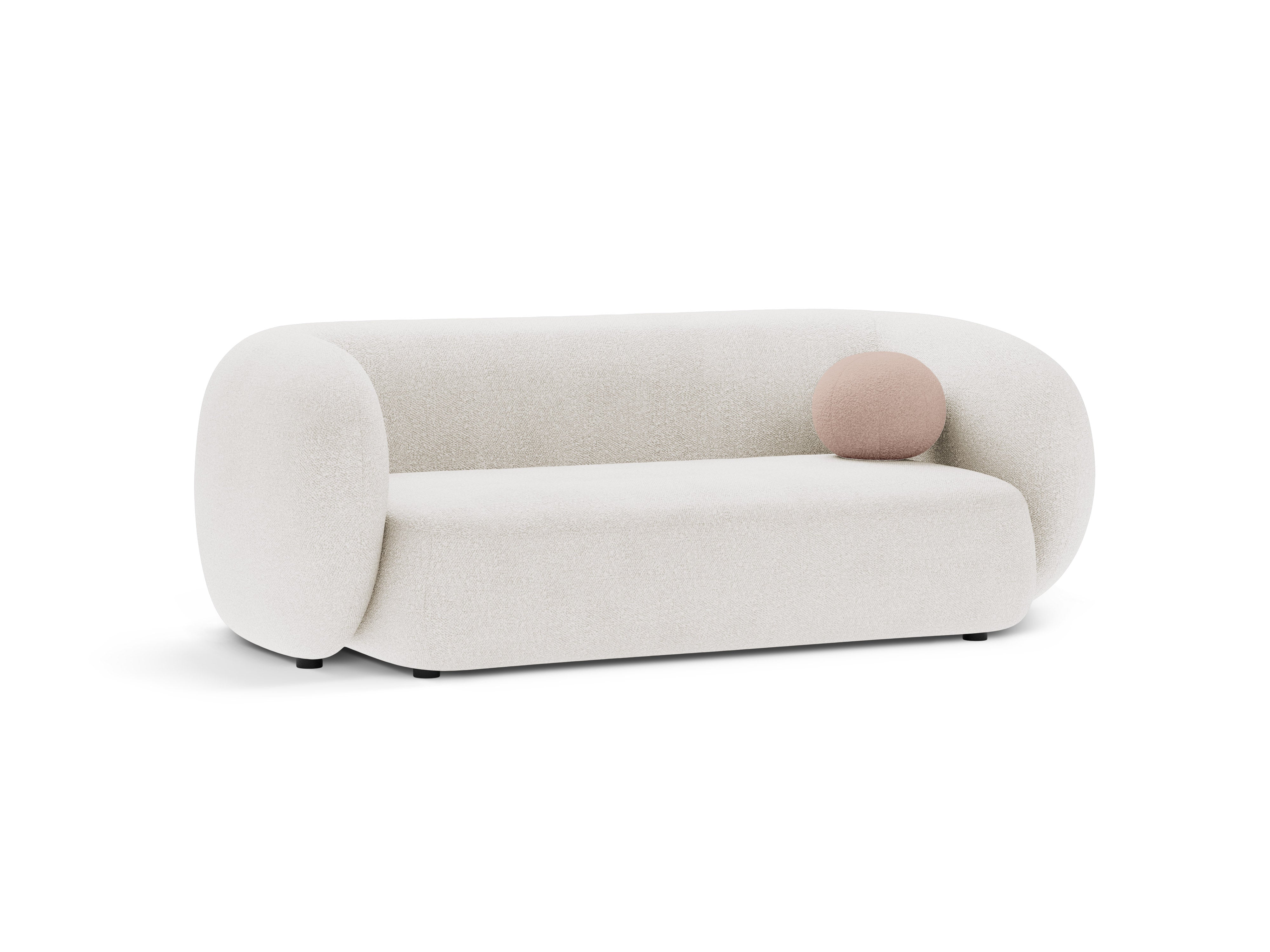 Sofa pre 2 osoby KATE biela boucle