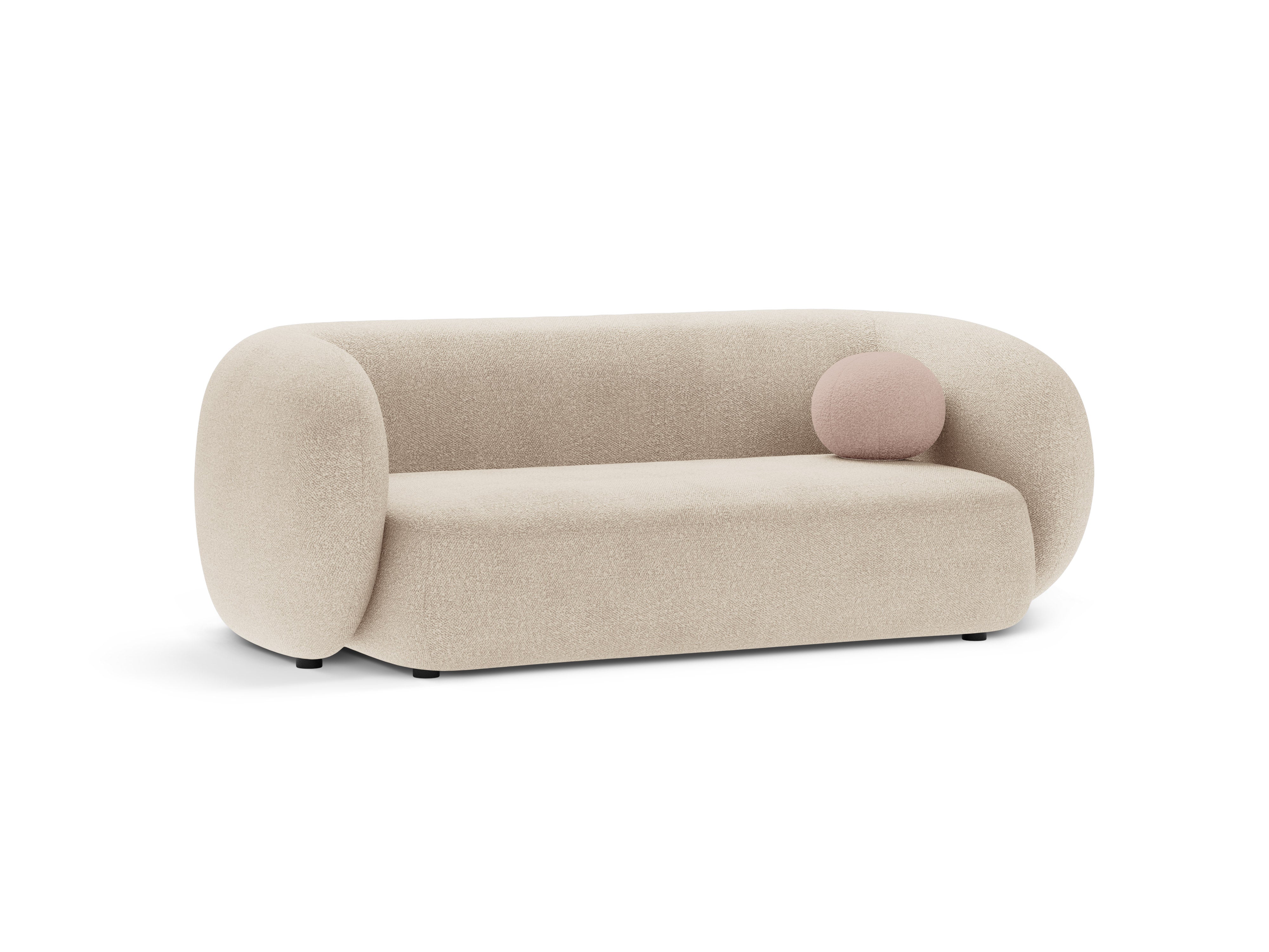 2-seater Sofa KATE beige boucle