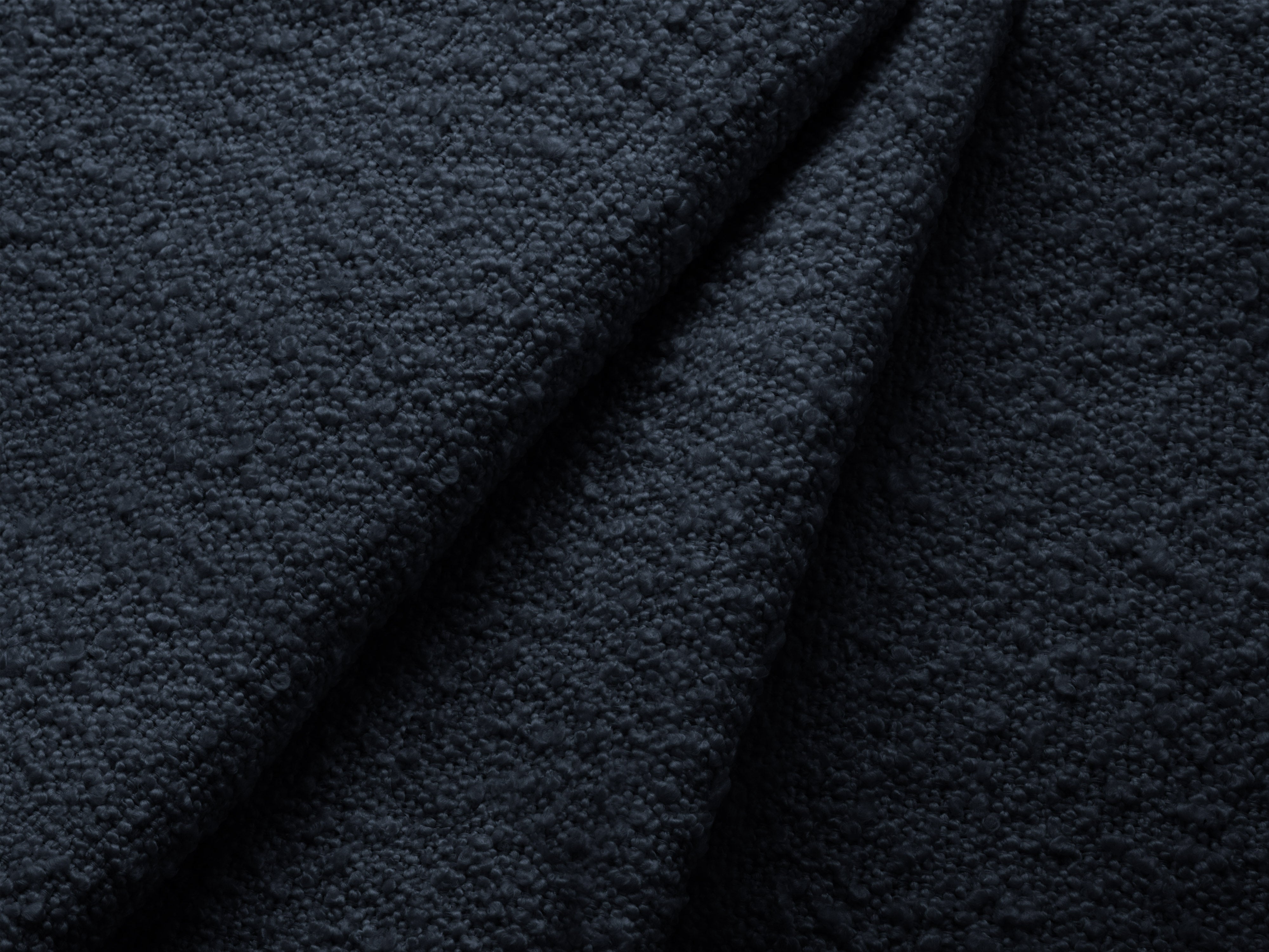 2-seater Sofa MILEY dark blue boucle