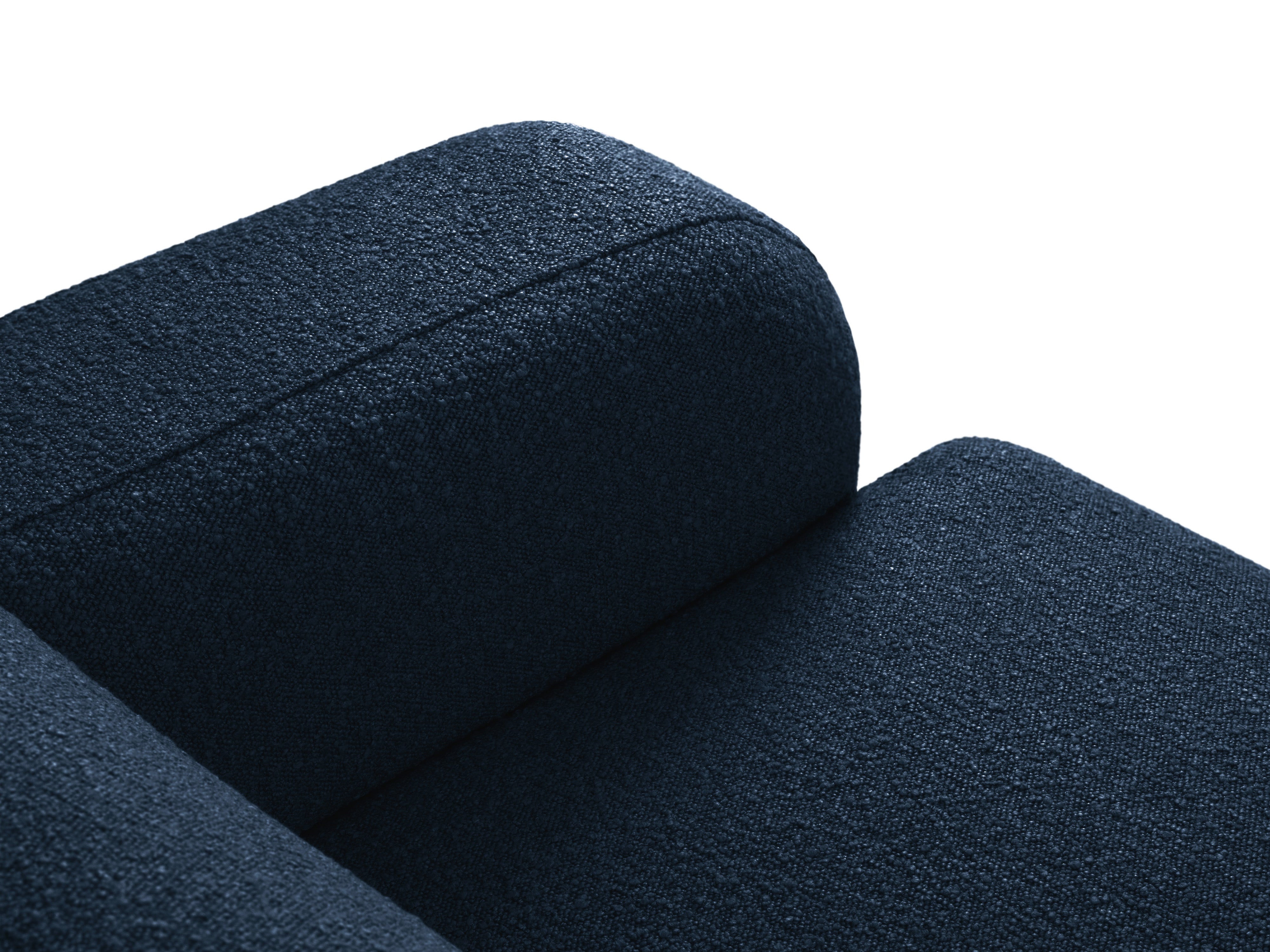 Sofa w tkaninie boucle 2-osobowa MOLINO granatowy Micadoni    Eye on Design