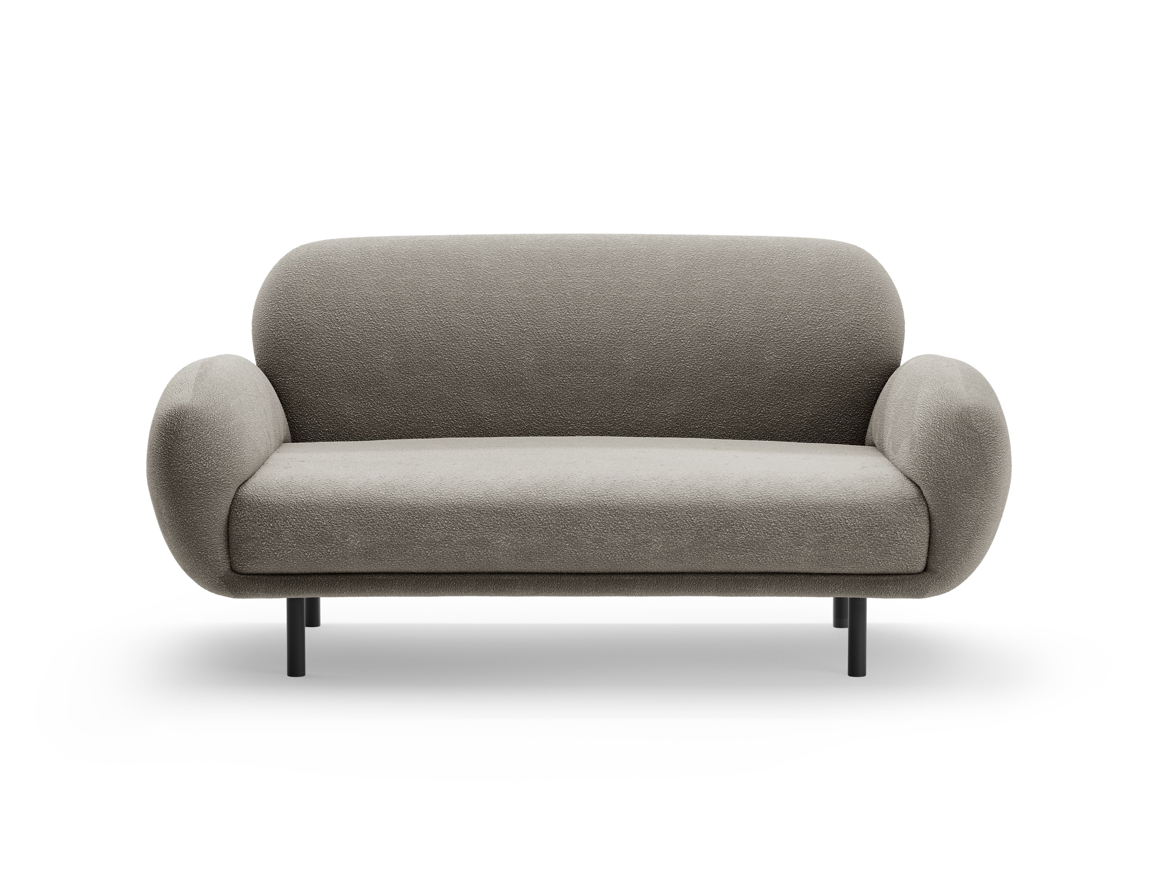2-seater Sofa POPPY gray boucle