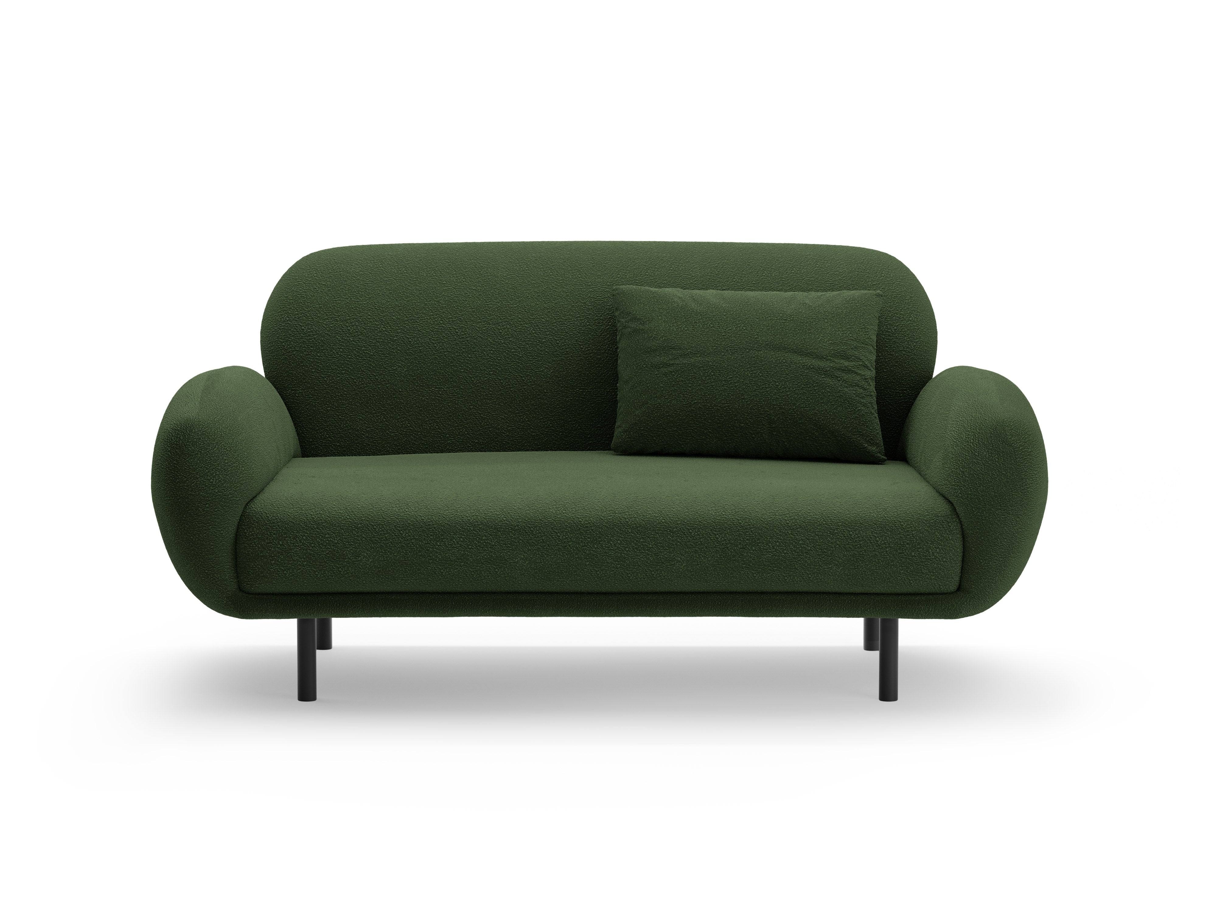 2-seater Sofa POPPY green boucle