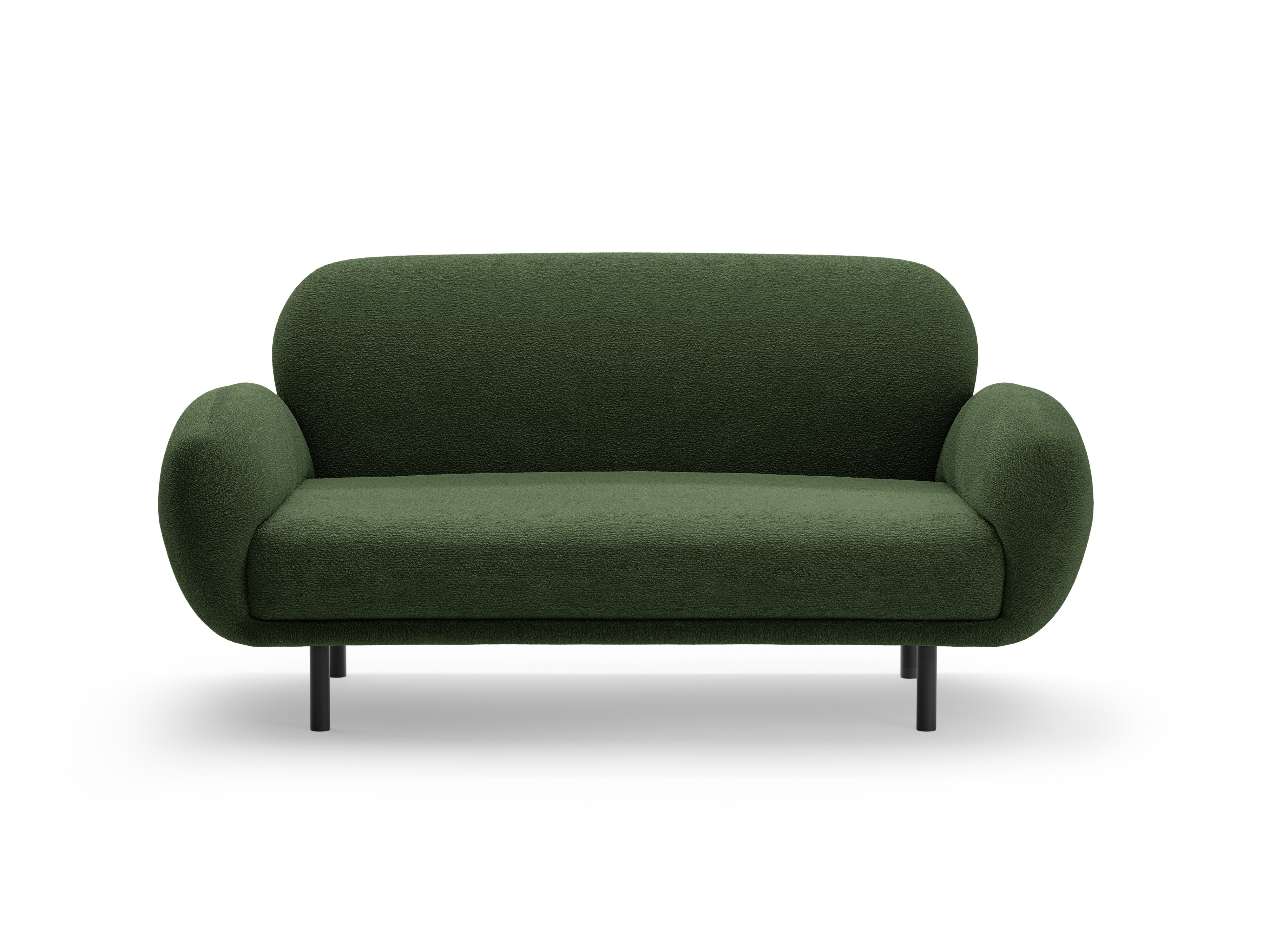 2-seater Sofa POPPY green boucle