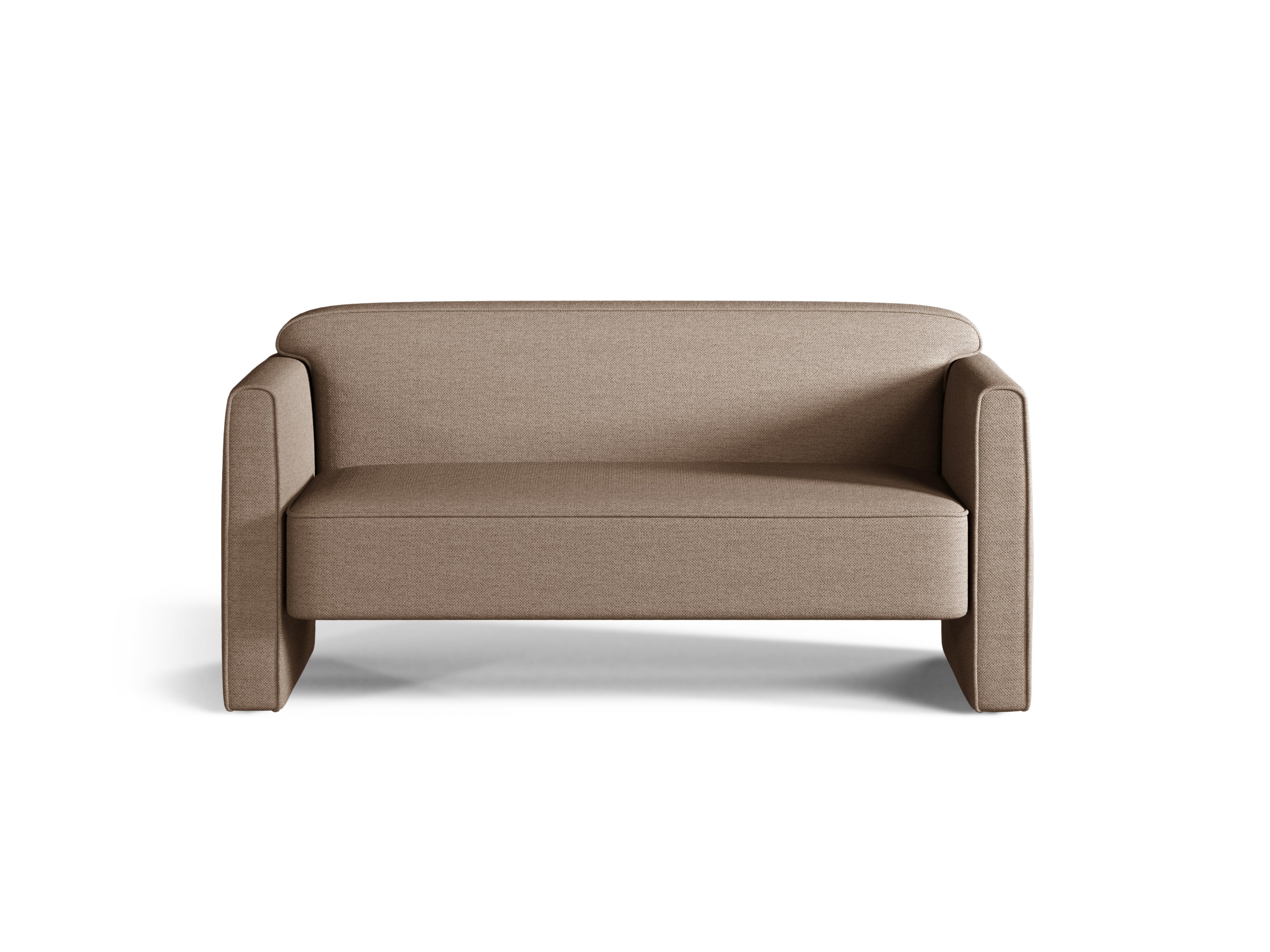 Sofa 2-osobová ABBY tmavobéžová