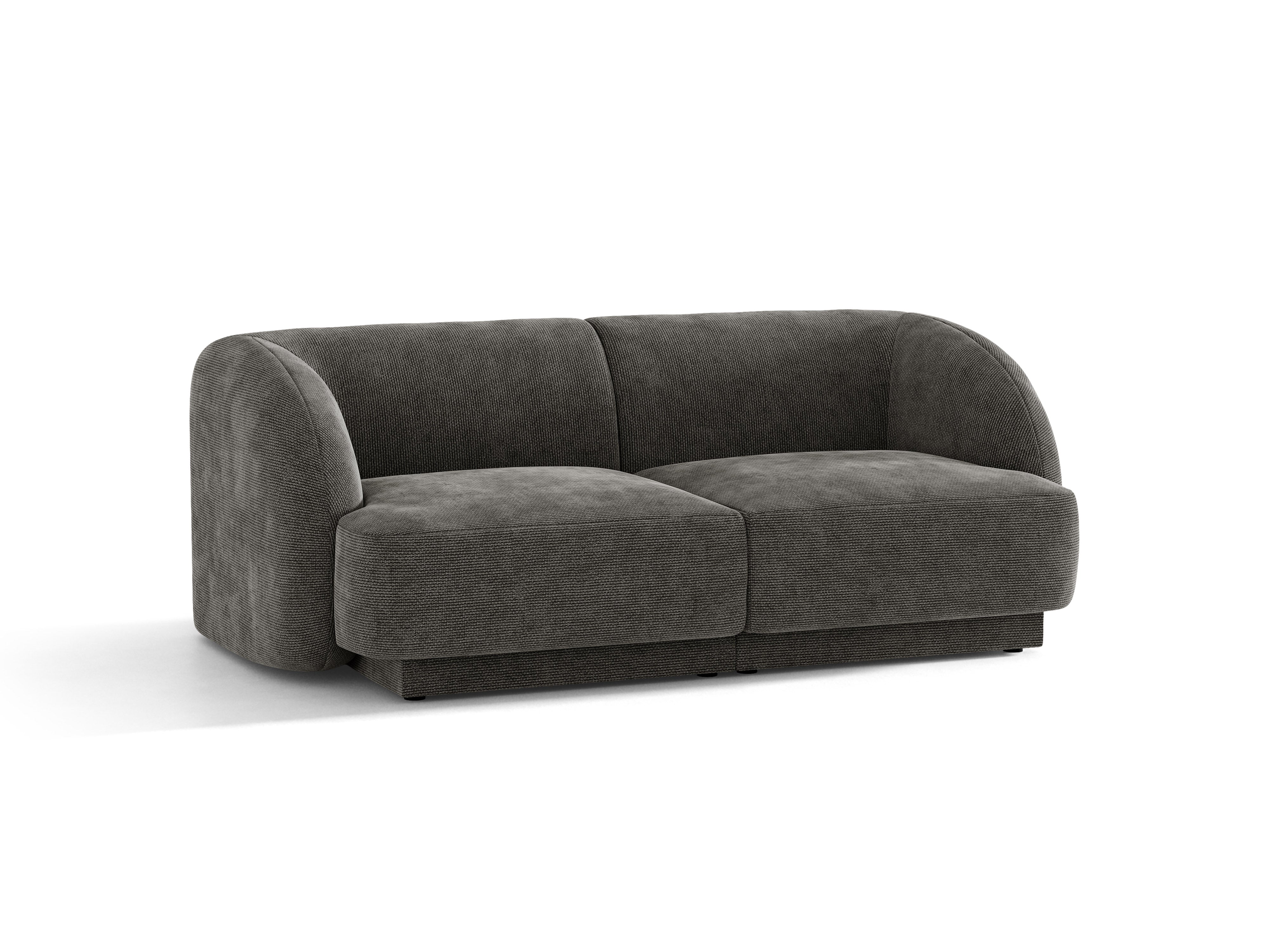 Sofa pre 2 osoby MILEY šedý szenil hodvábny
