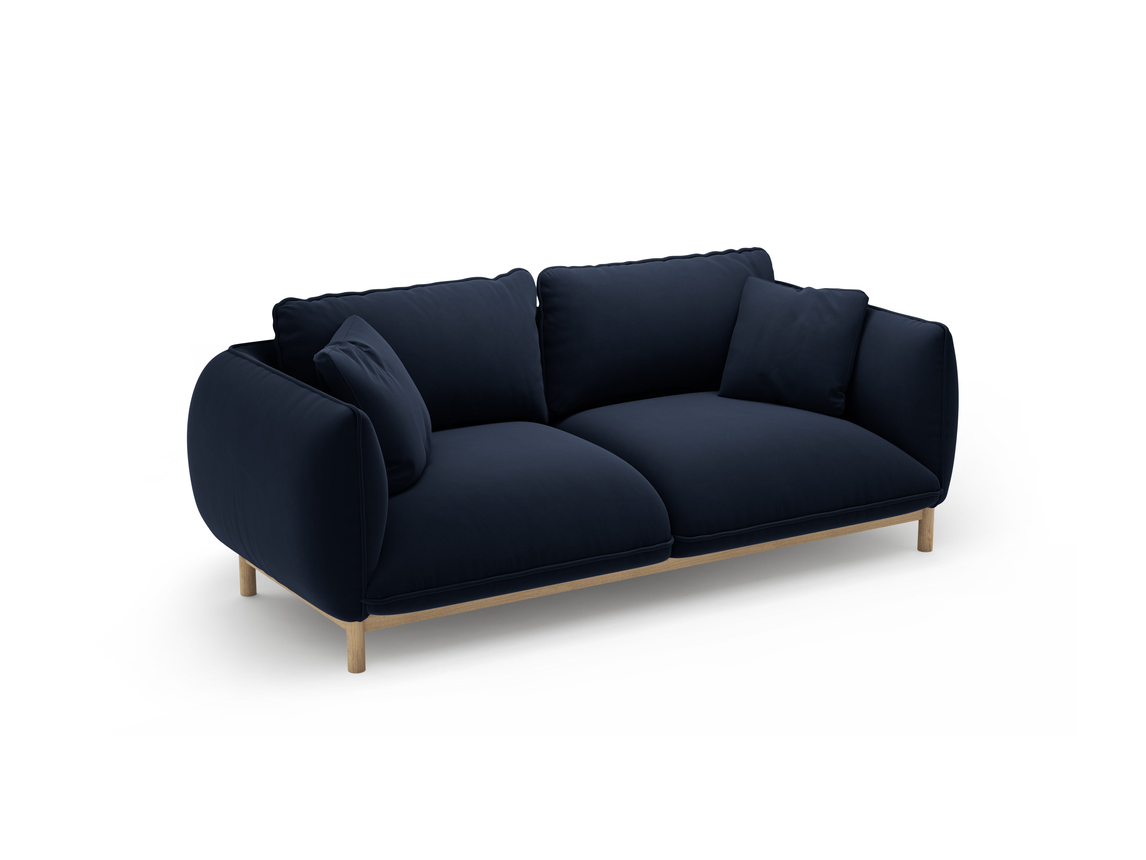 Velvet 2-Seater Sofa ADA Royal Blue
