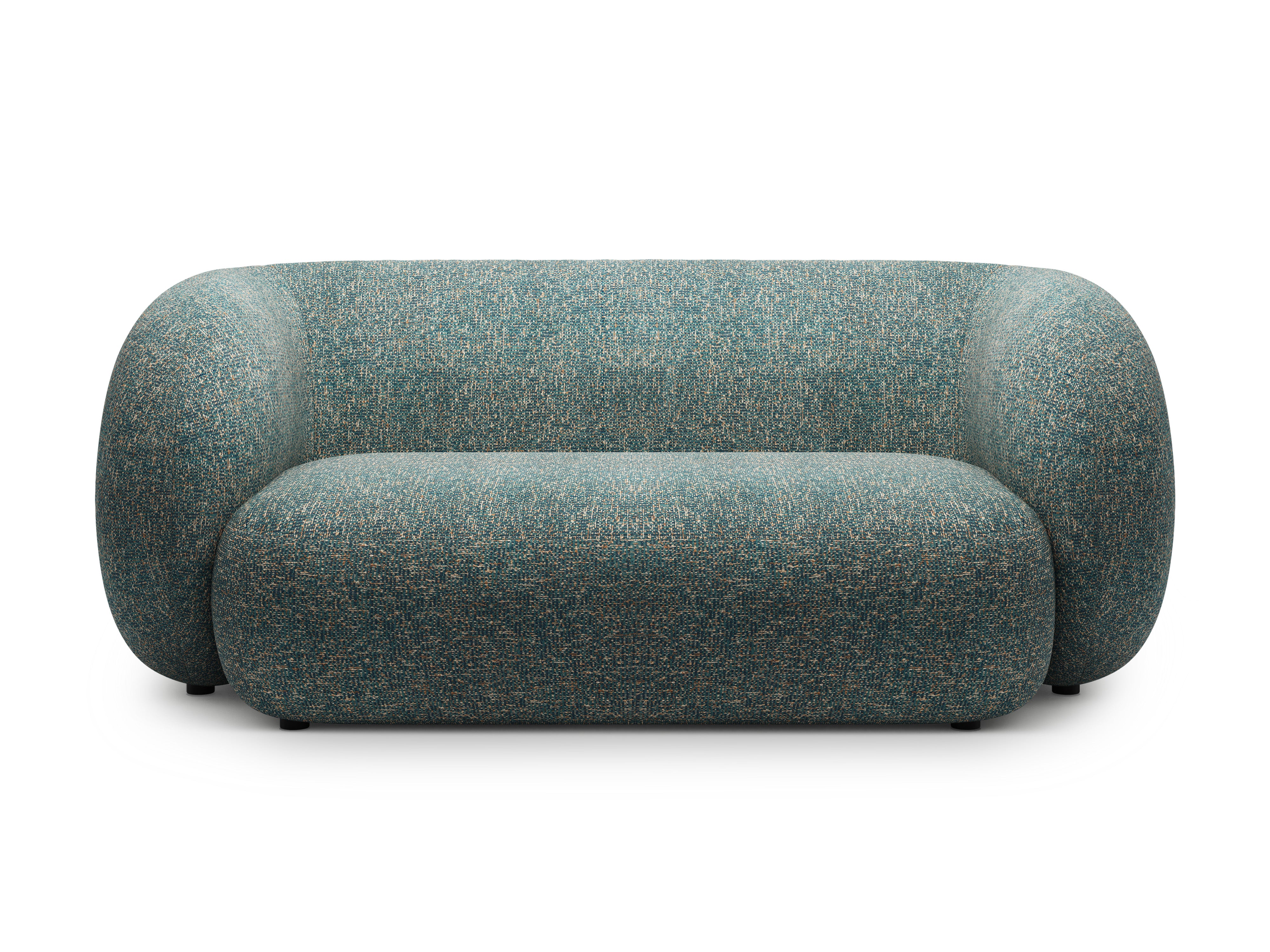 2-seater Sofa KATE blue mélange
