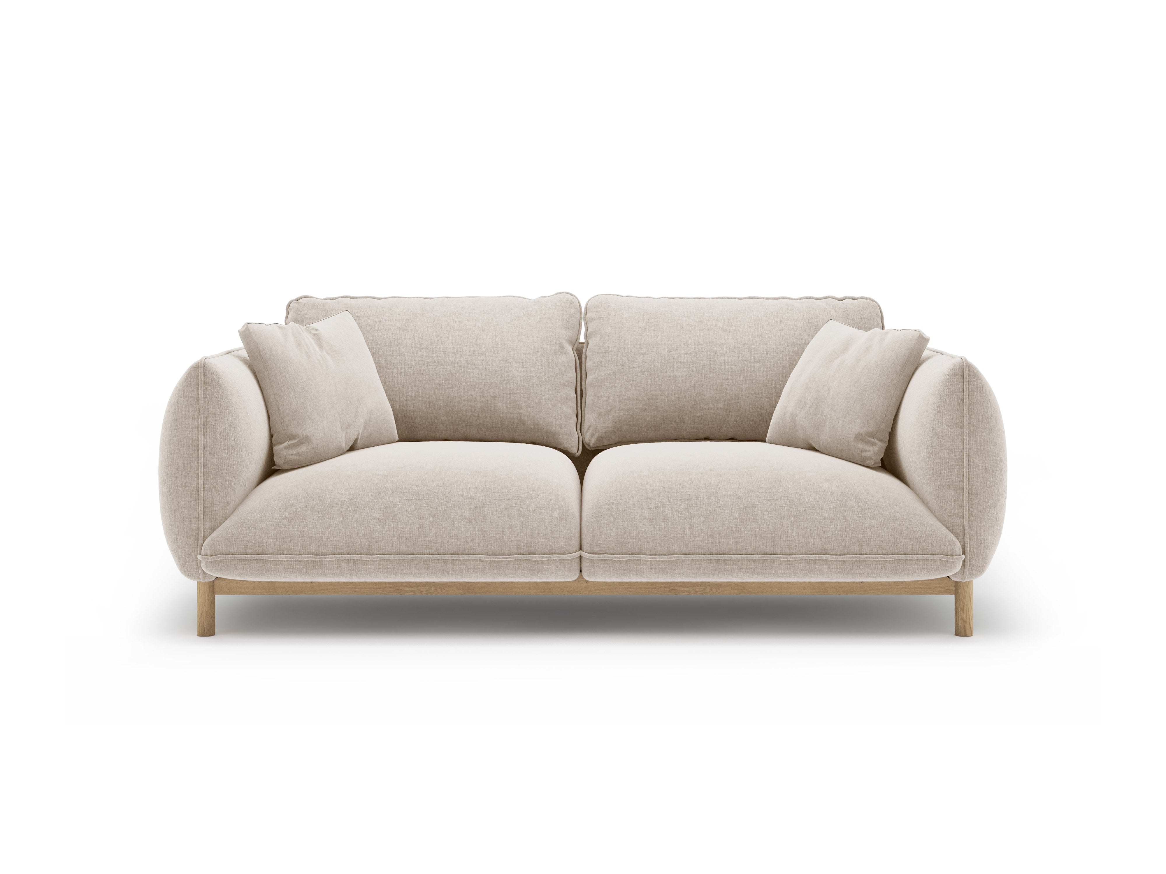 2-seater Sofa ADA light beige chenille