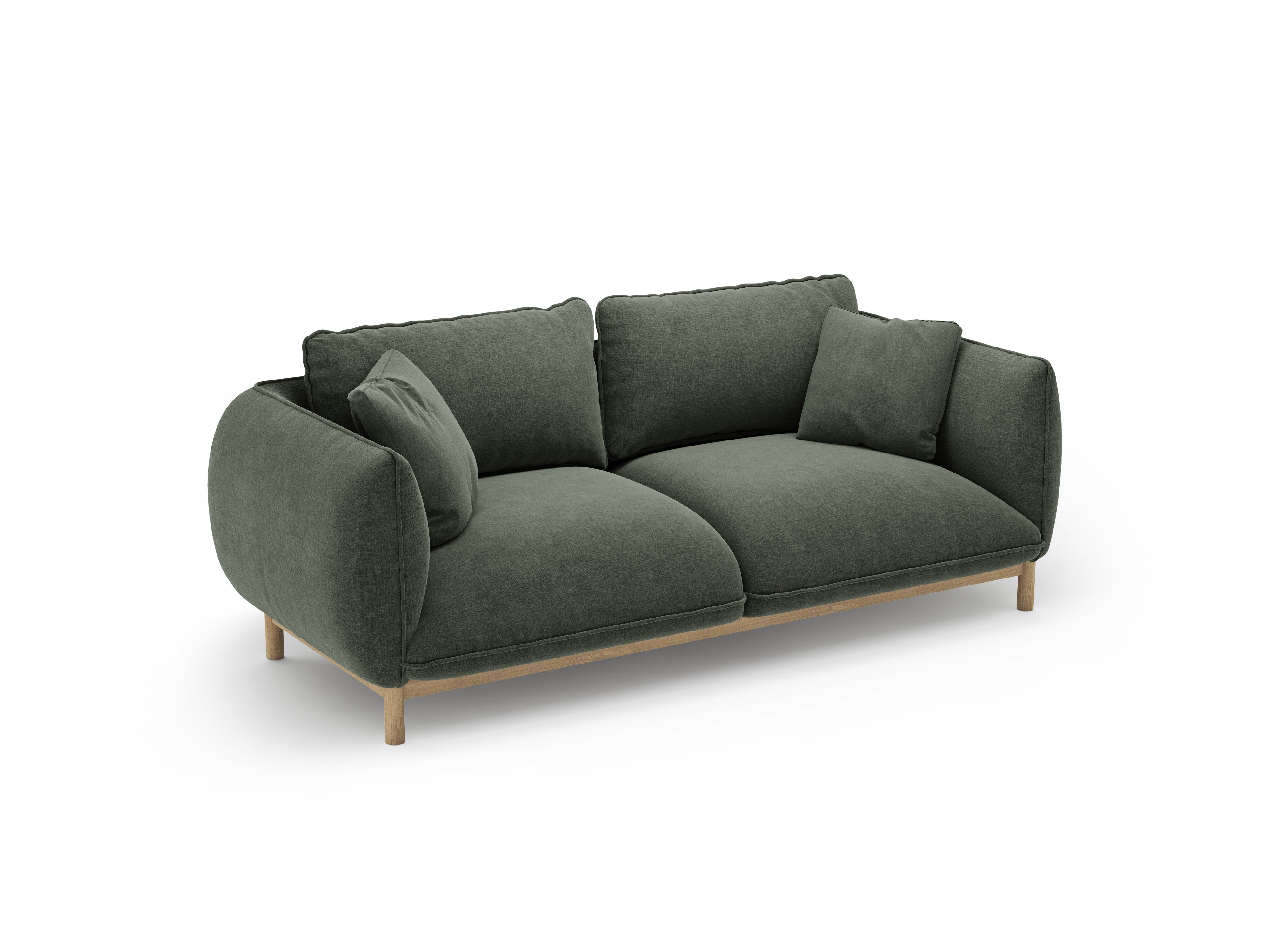2-seater Sofa ADA green chenille