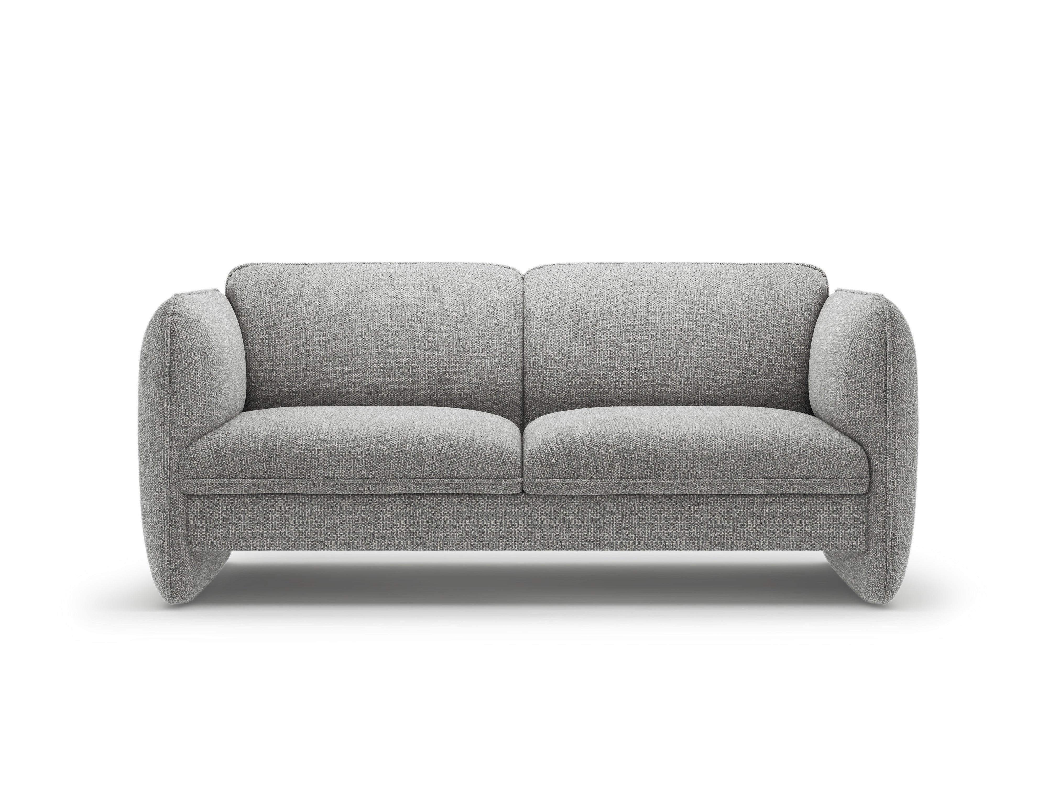 Sofa pre 2 osoby GEORGIA šedý s zamatom