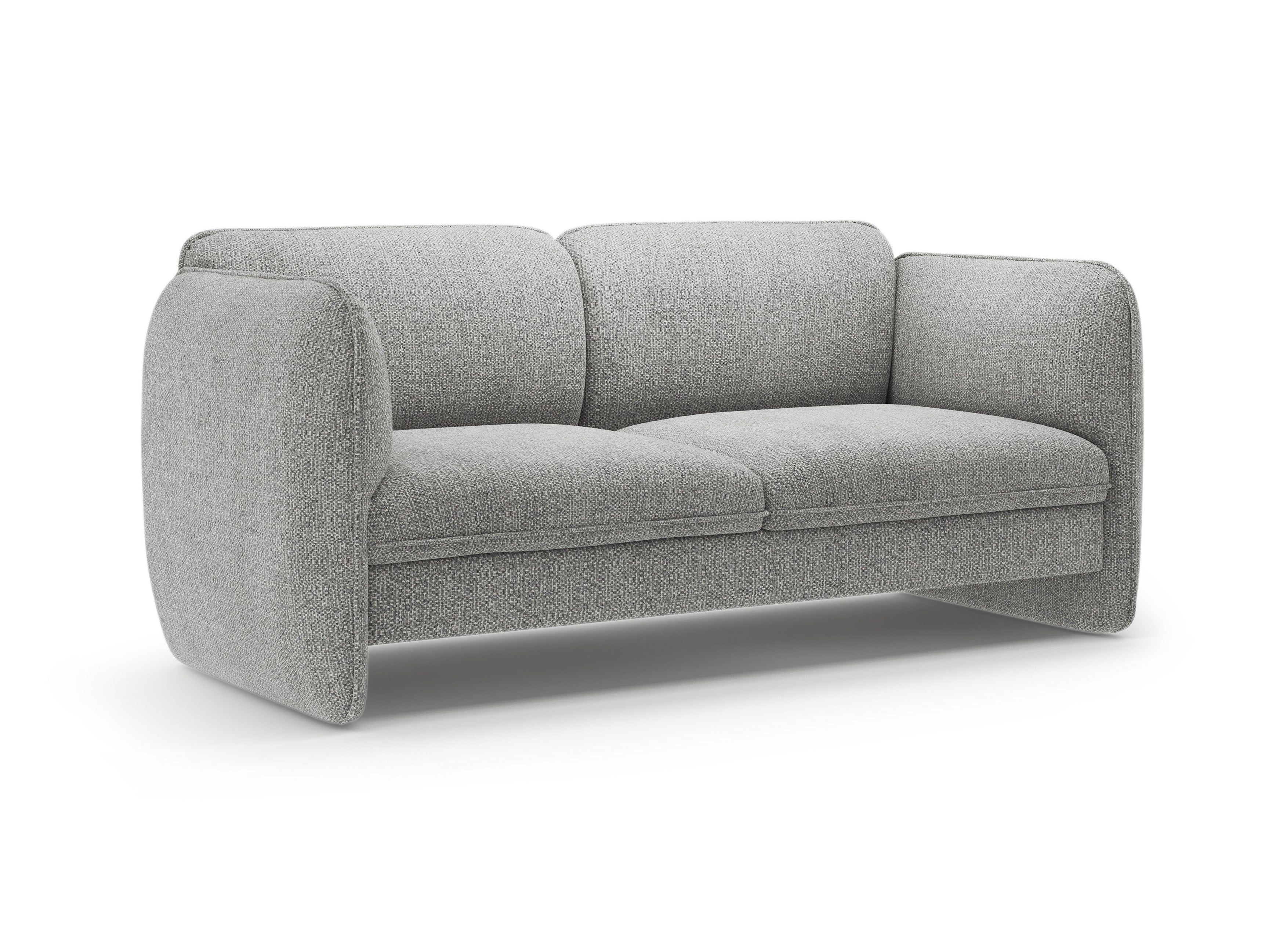 Sofa pre 2 osoby GEORGIA šedý s zamatom