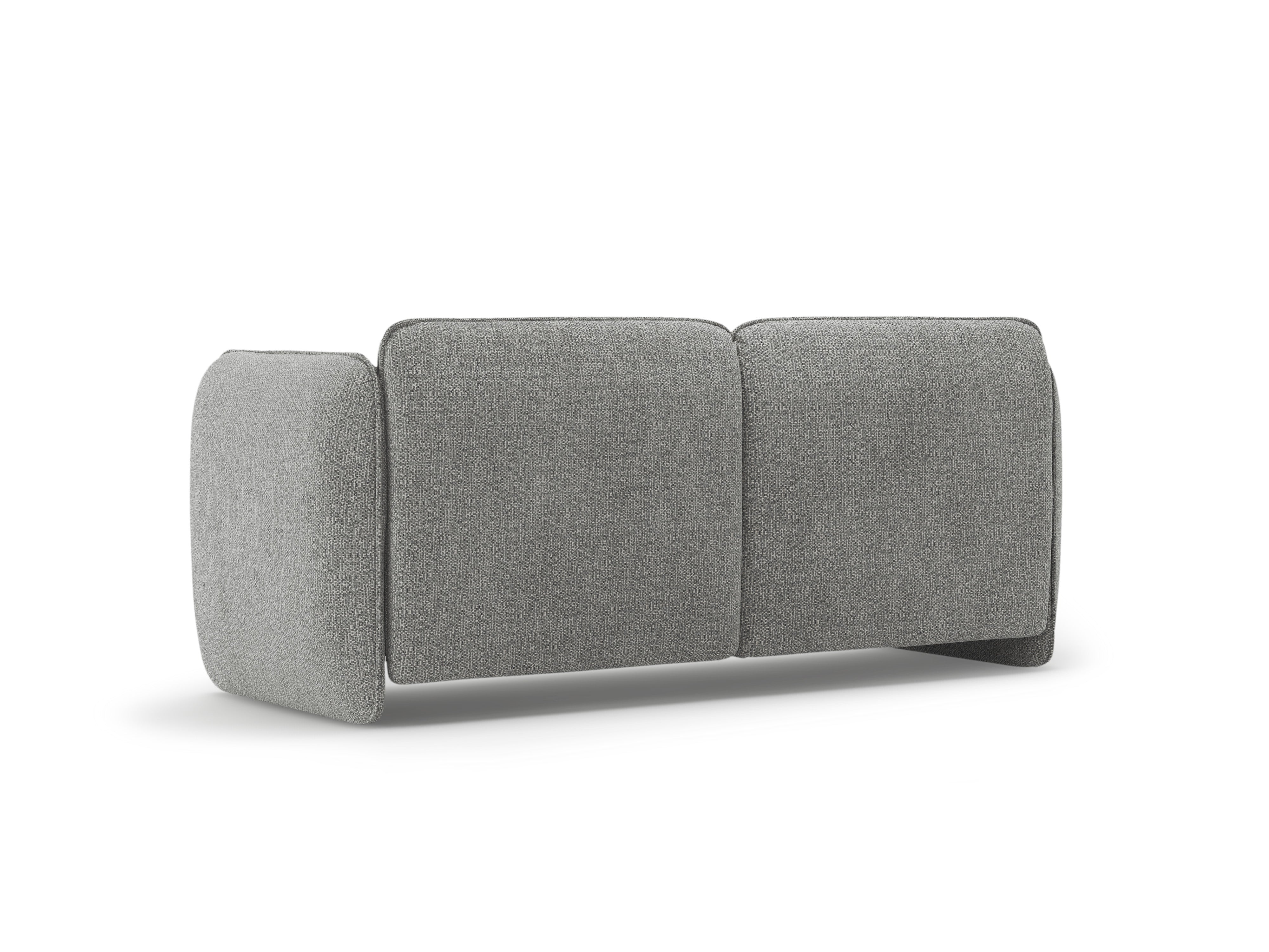 Sofa pre 2 osoby GEORGIA šedý s zamatom