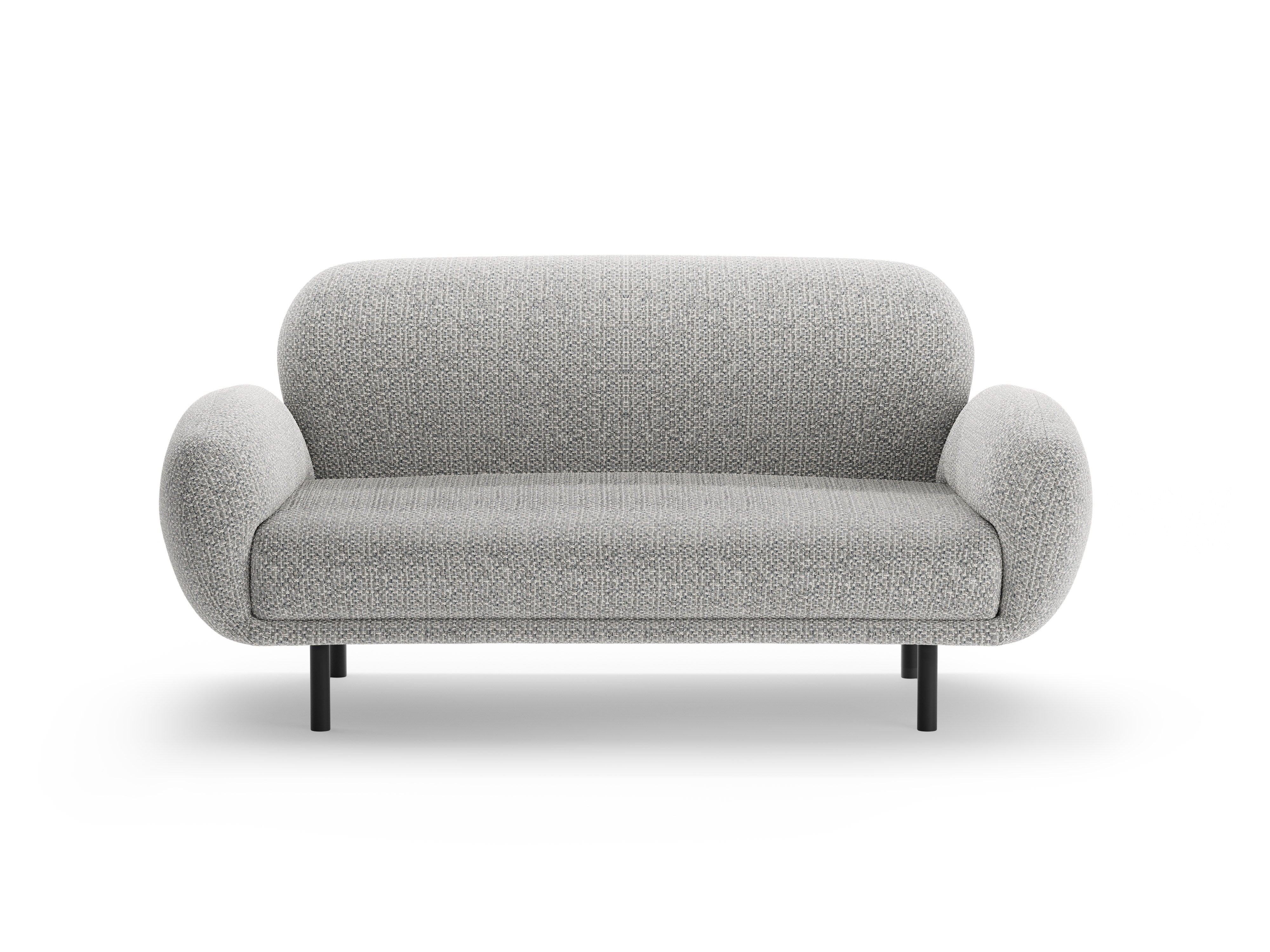 2-seater Sofa POPPY gray chenille