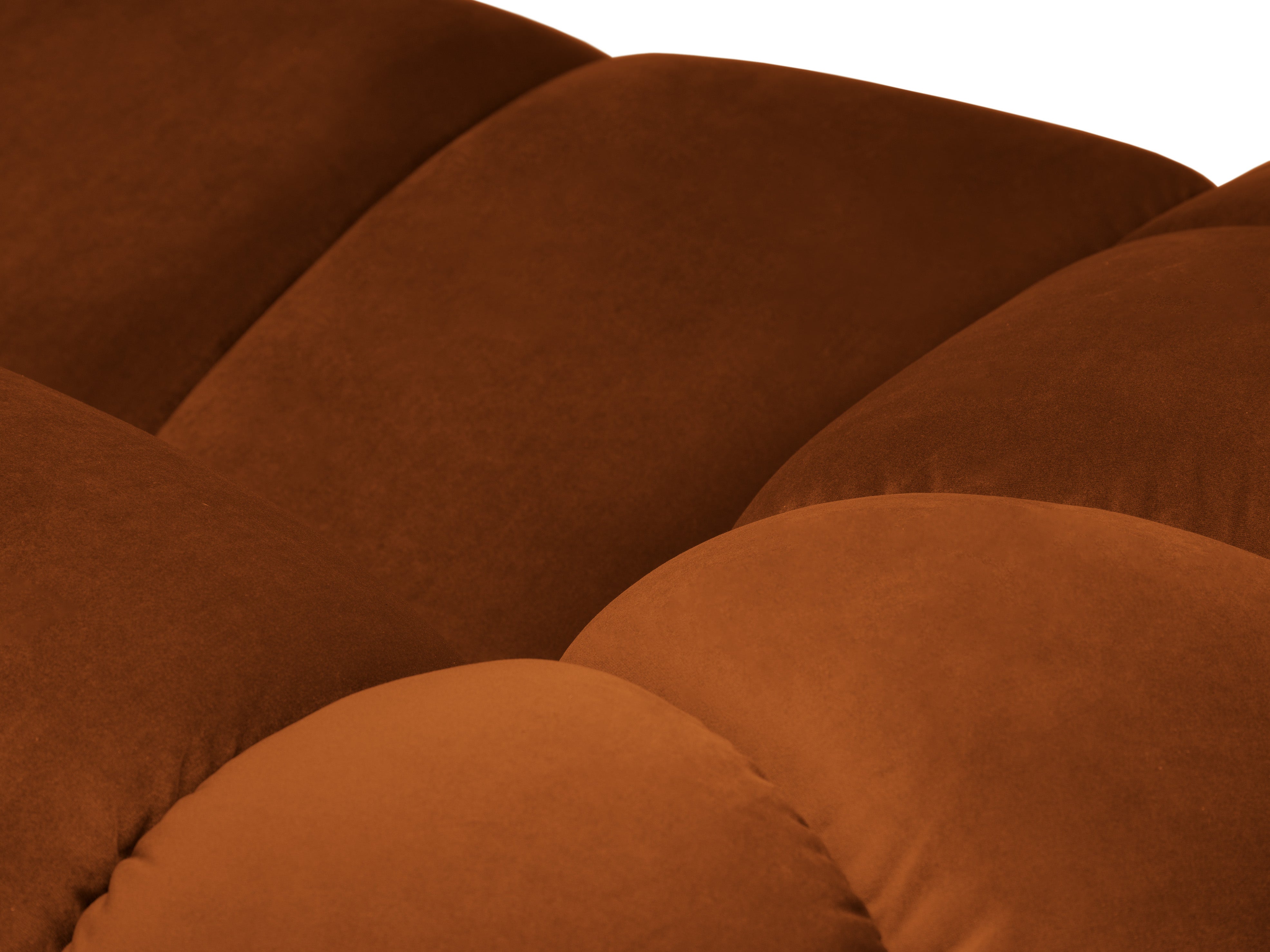 Velvet 2-Seater Sofa DIANA terracotta