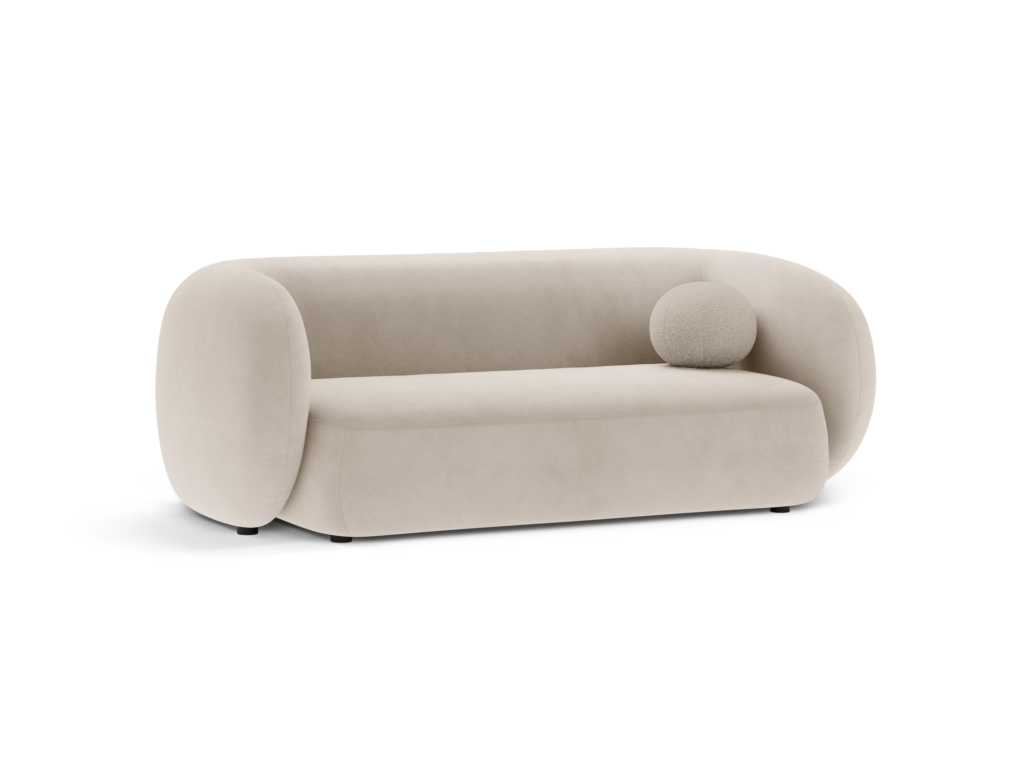 Velvet 2-Seater Sofa KATE Beige