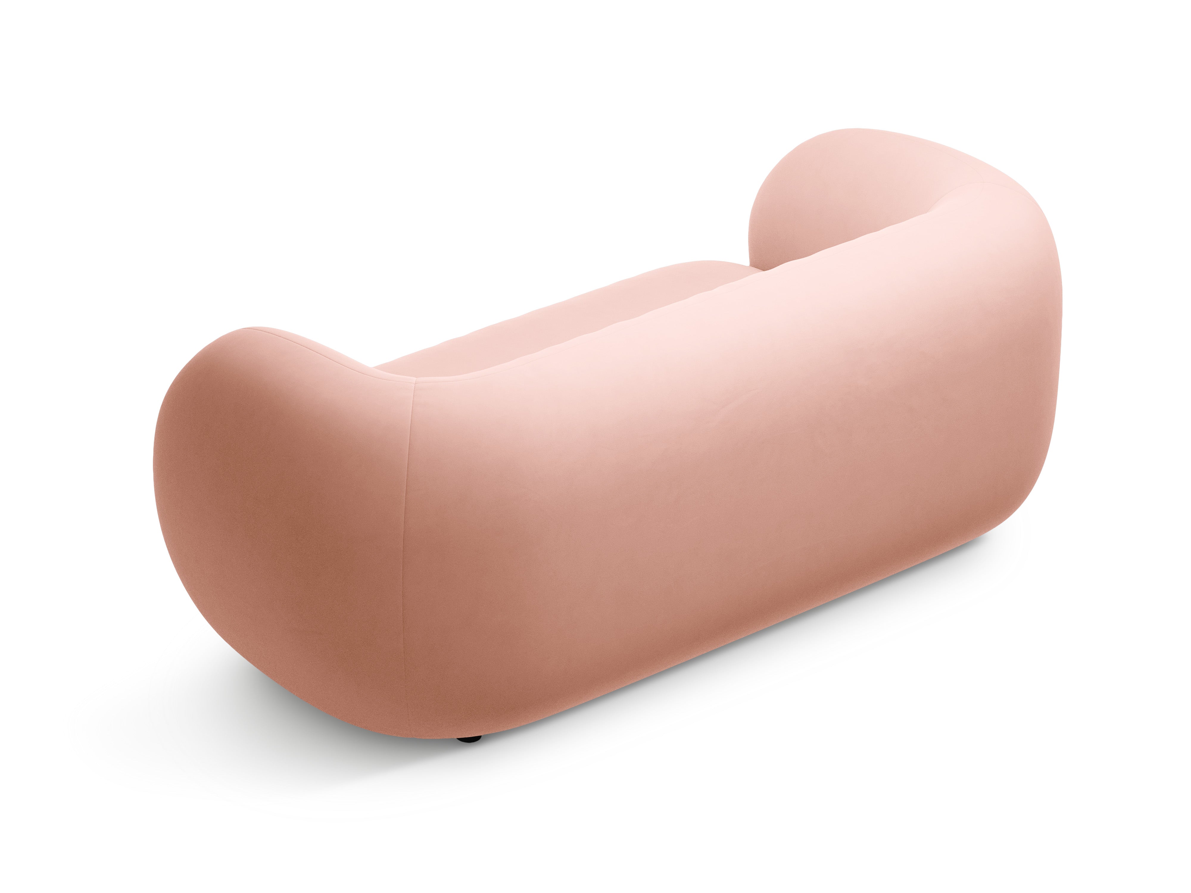 Sofa z jemného velúru 2-miestna KATE svetloružová