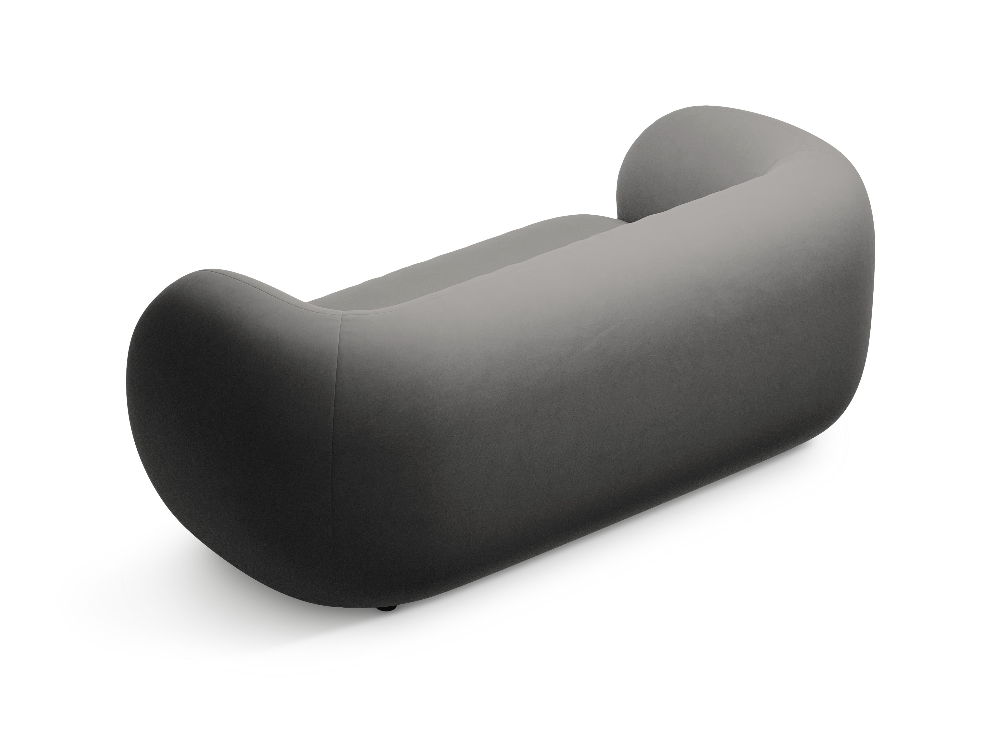 Velvet 2-Seater Sofa KATE Dark Gray