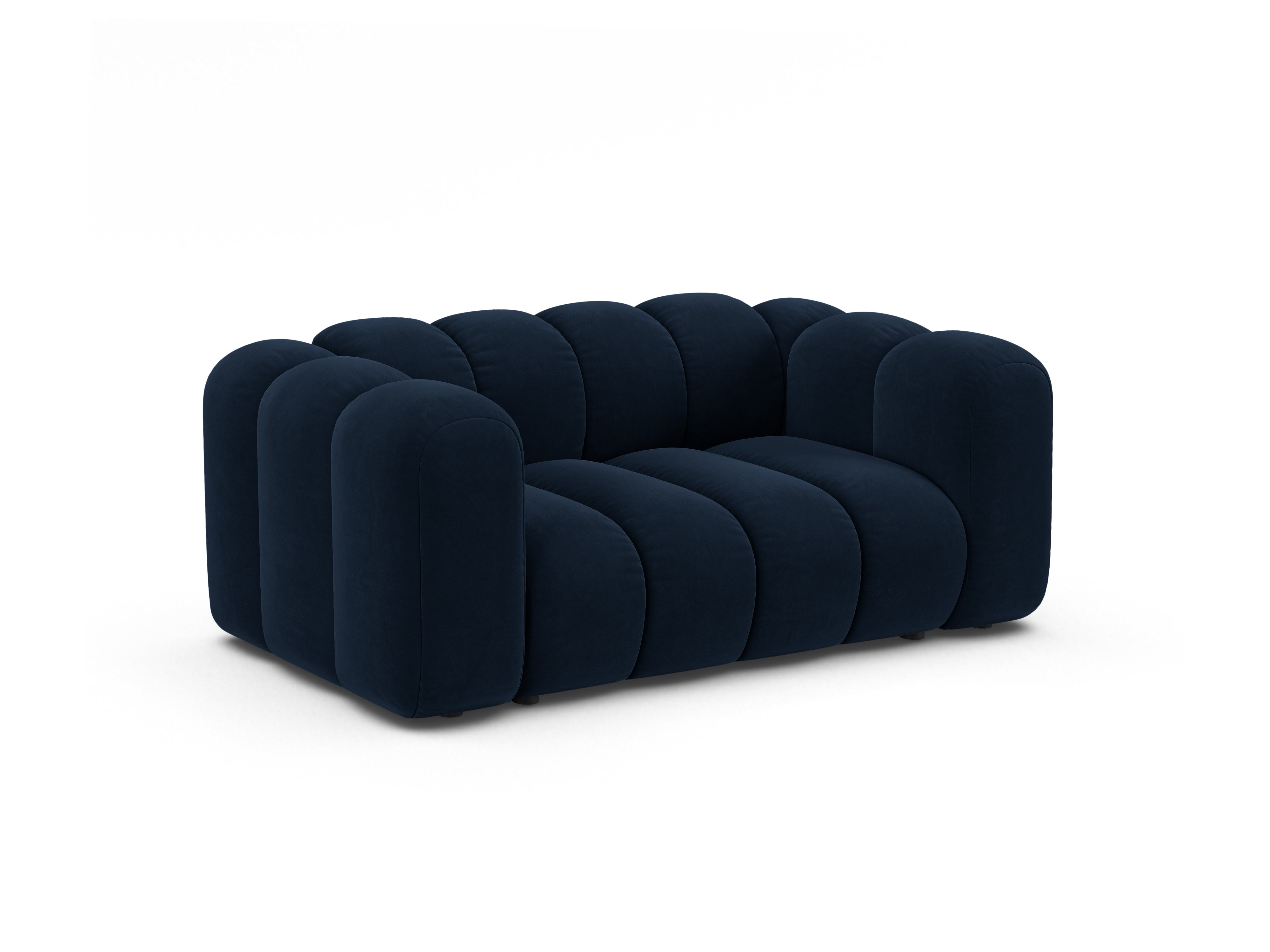 Sofa z jemného velúru 2-miestna LUPINE granátová