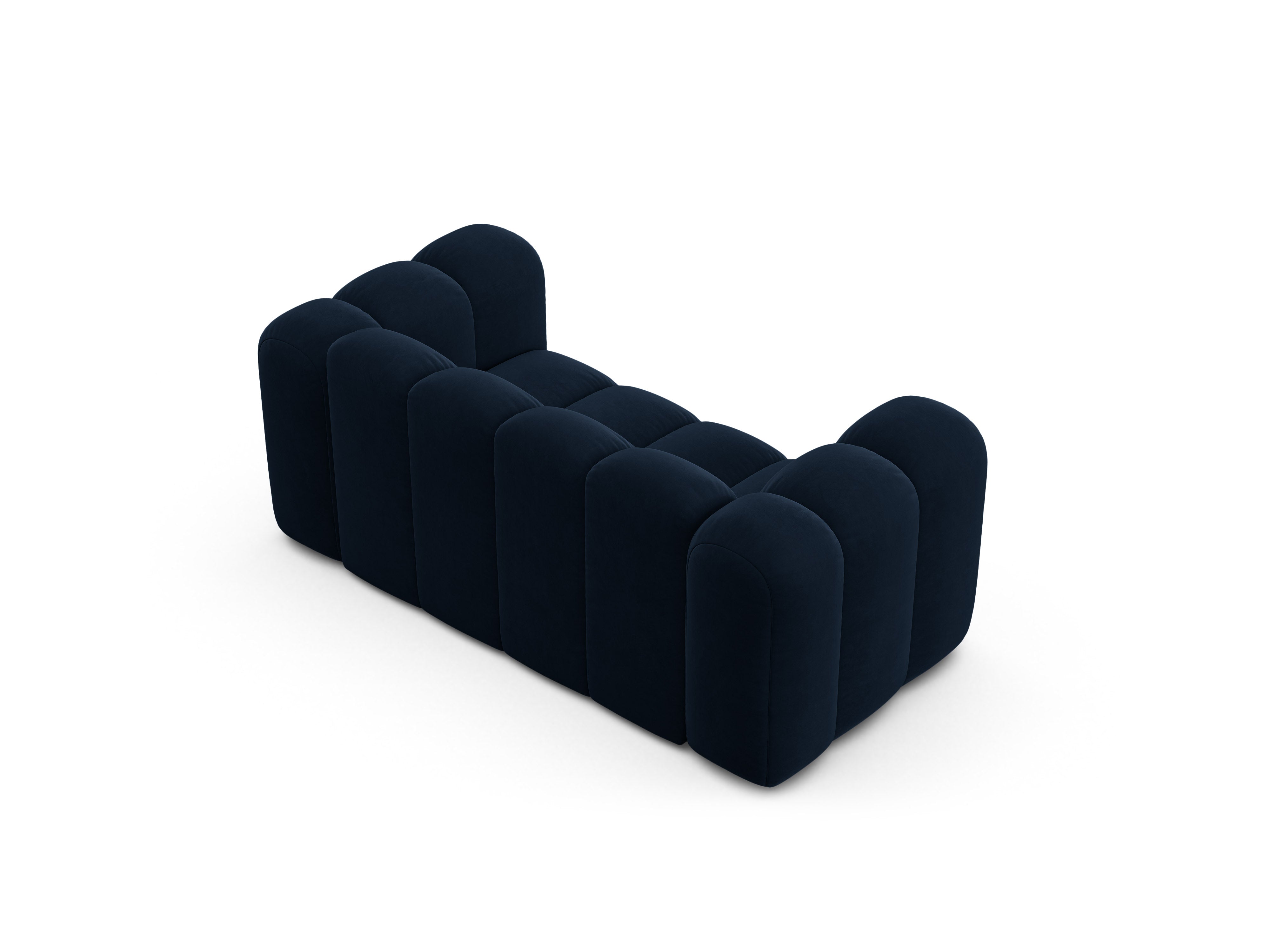 Sofa z jemného velúru 2-miestna LUPINE granátová
