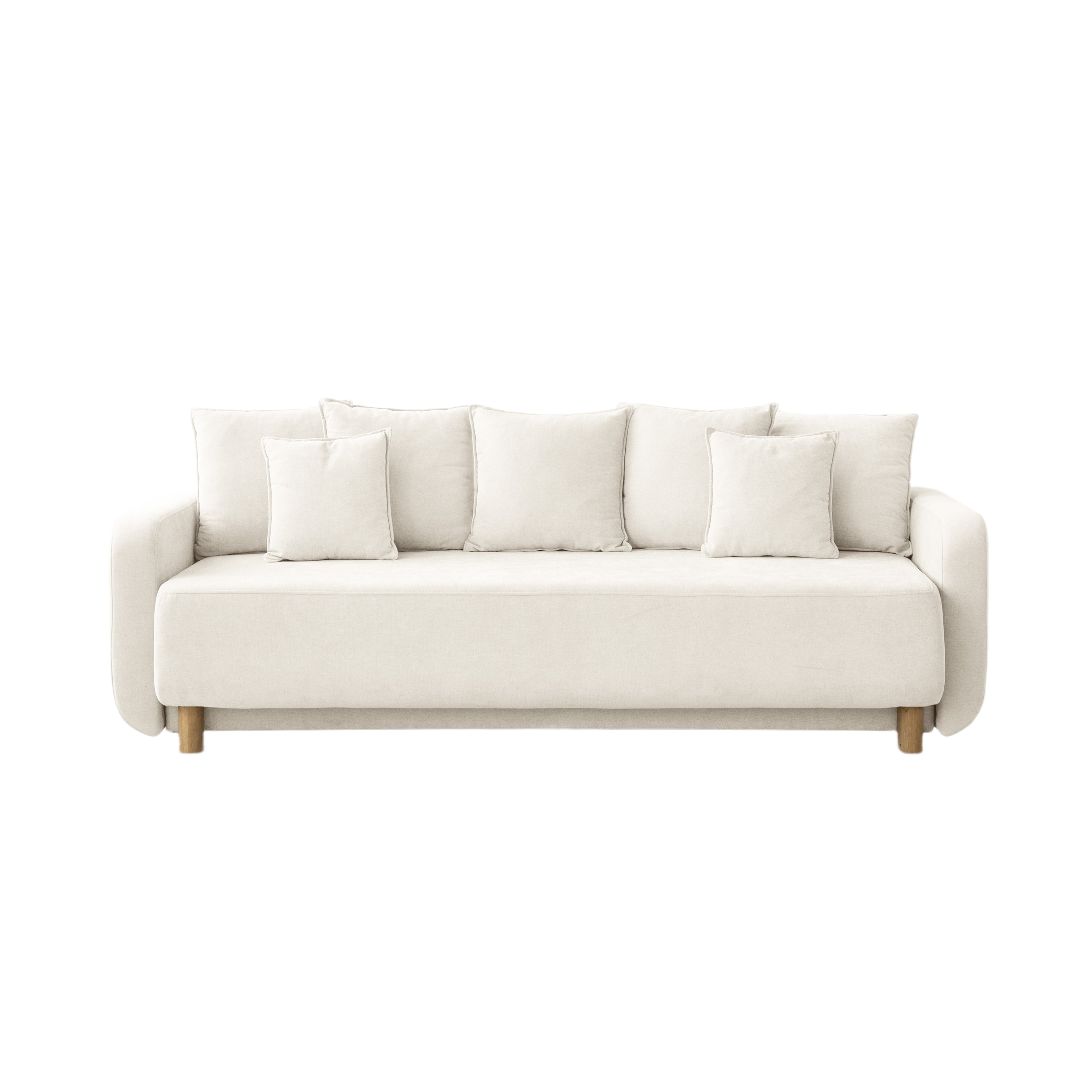 Pohovka s funkciou spania ELEN slonová kosť szenil