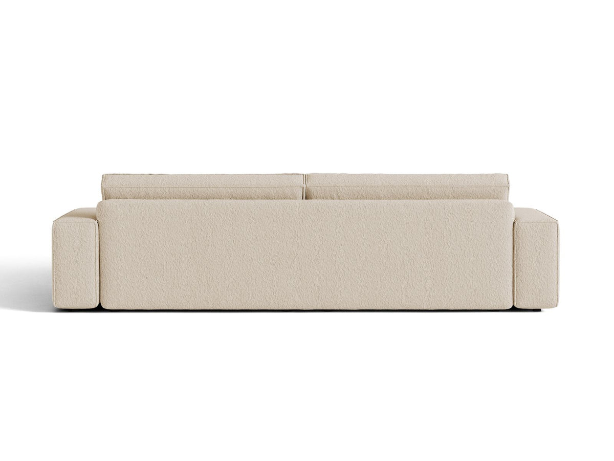 Sofa 3-osobowa z funkcją spania JODIE beżowy boucle – ujęcie 5