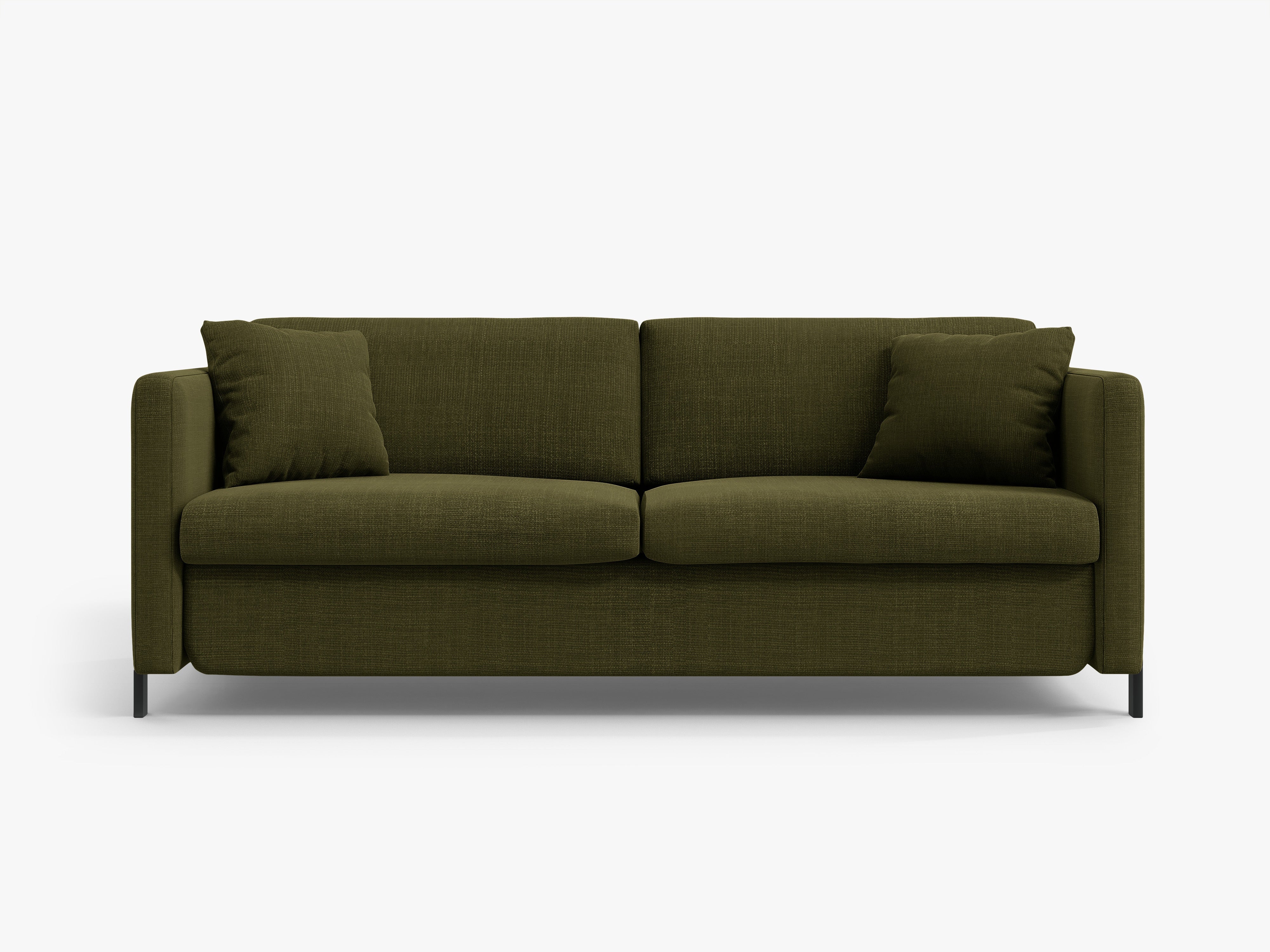 3-seater sofa with sleeping function GLORIA green chenille