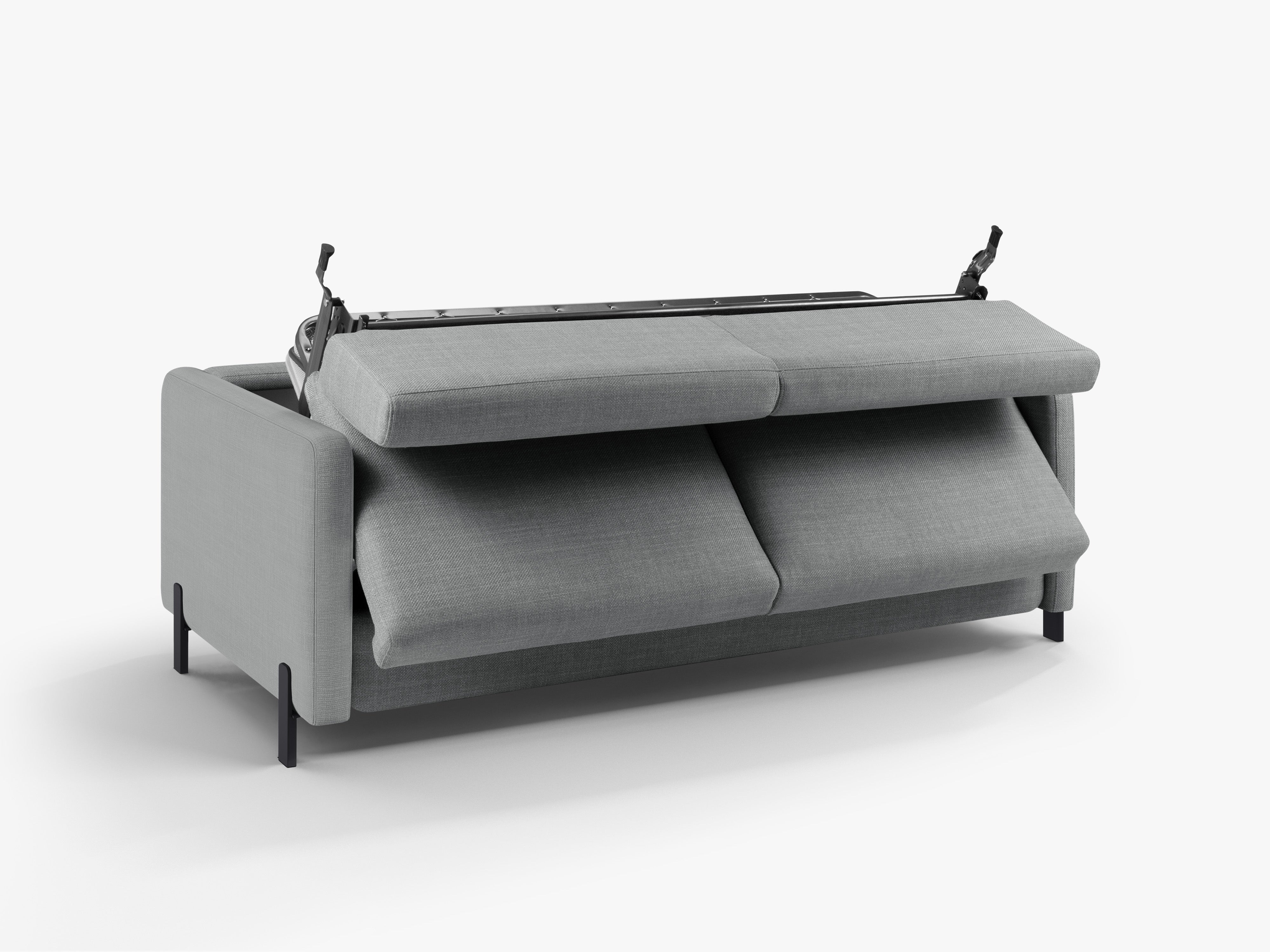 3-seater sofa with sleeping function GLORIA light gray chenille