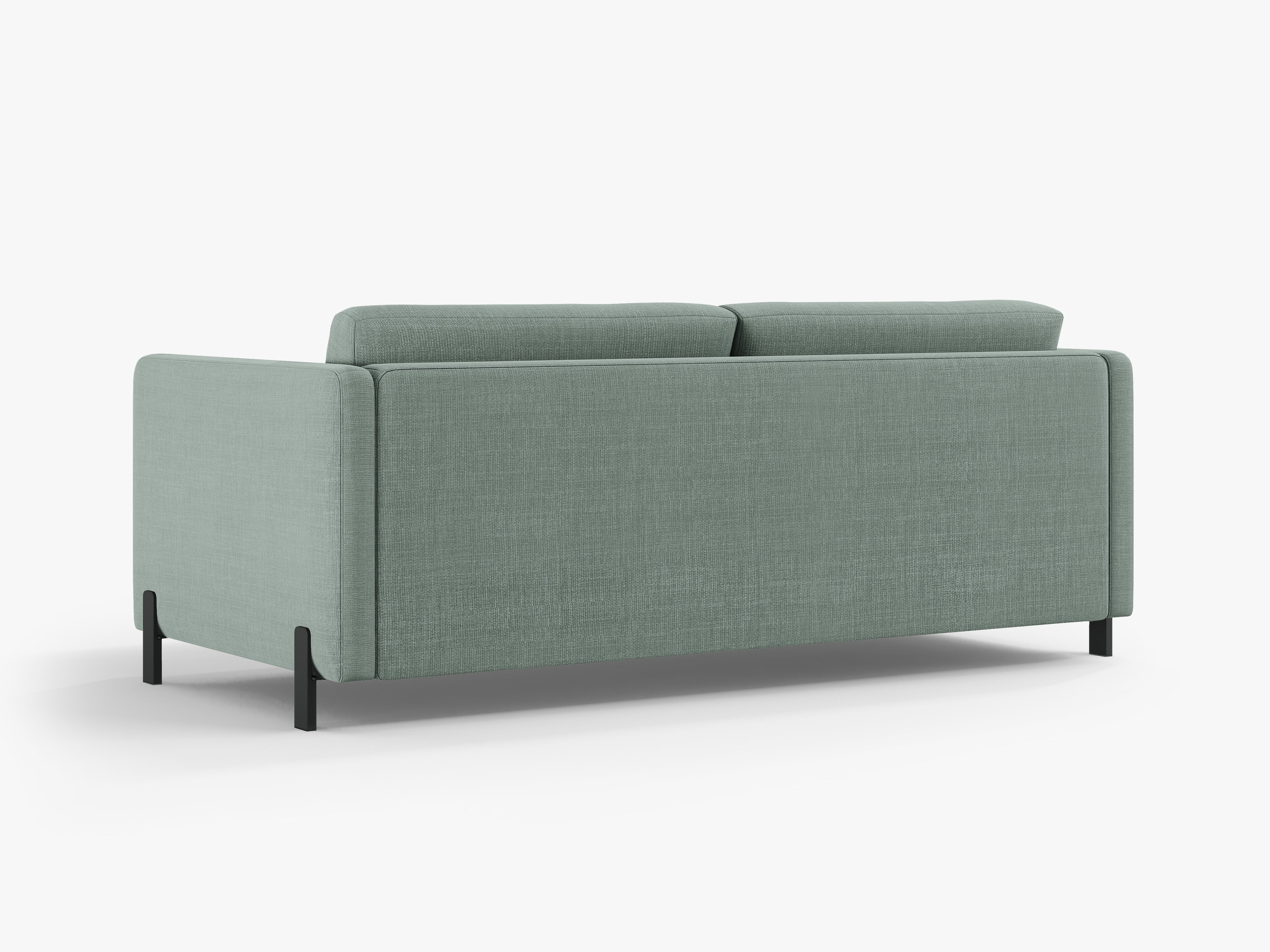 3-seater sofa with sleeping function GLORIA mint chenille
