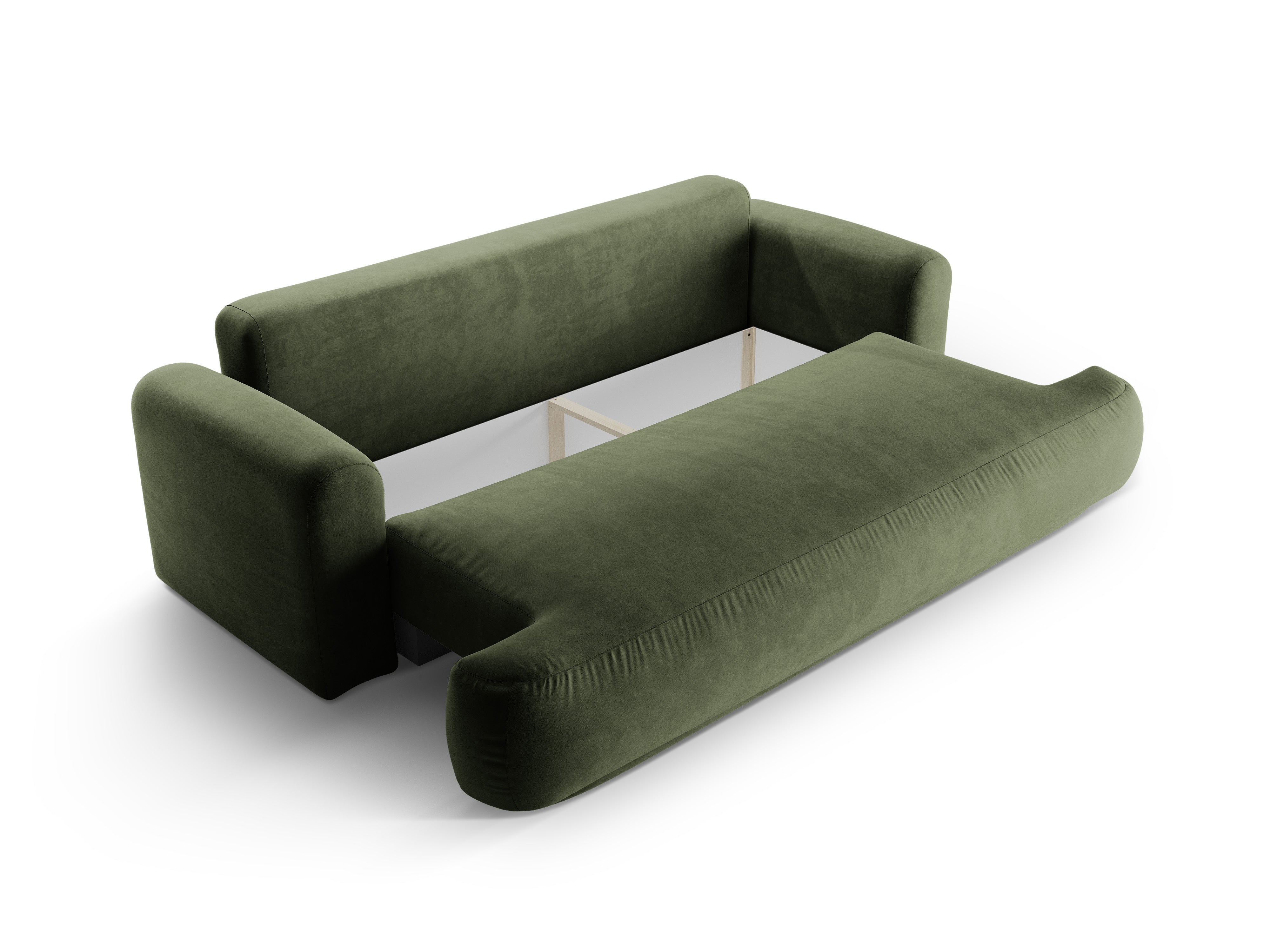 Velvet sofa with Ella Green sleeping function