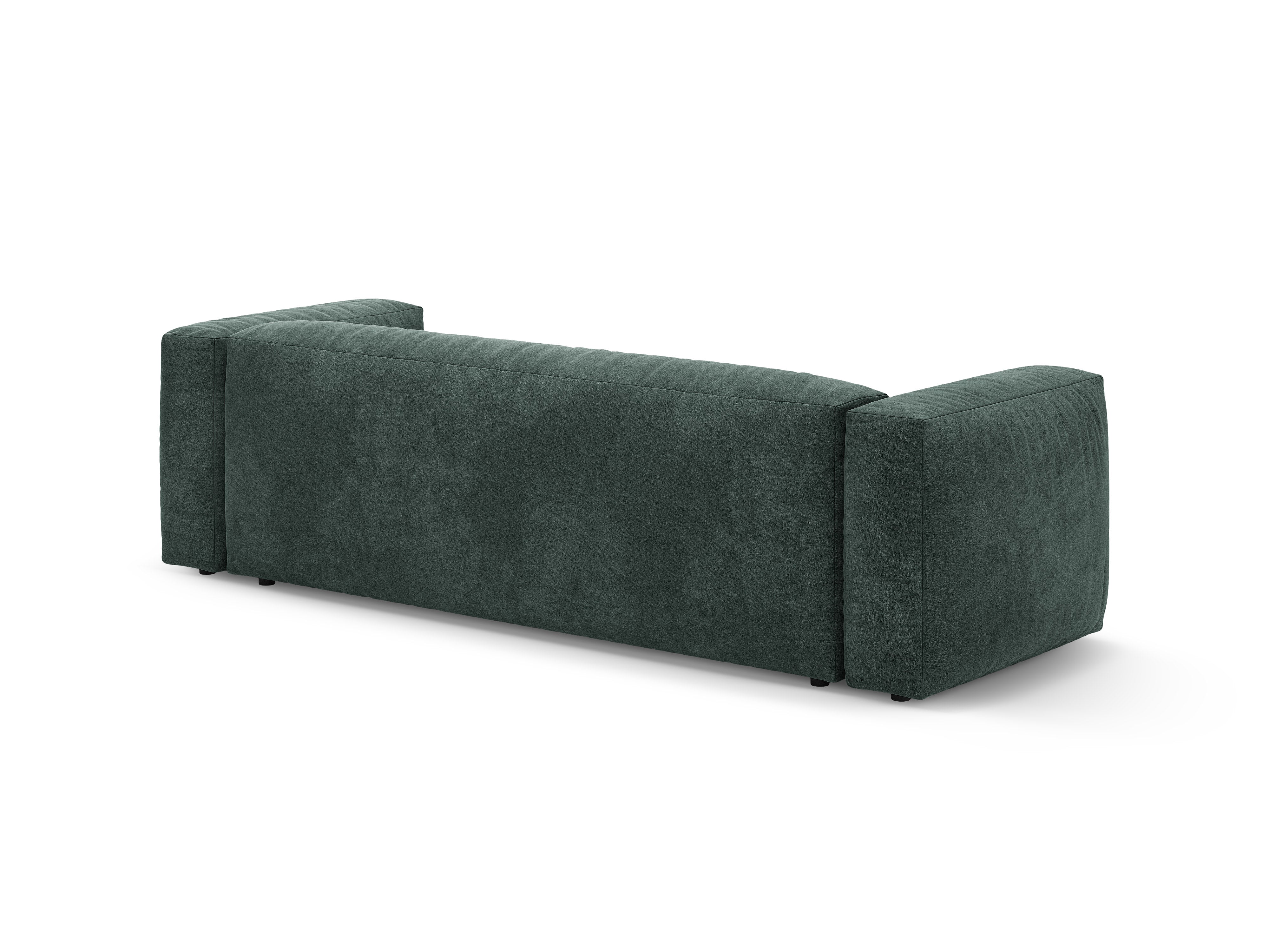 Sofa z jemného zamatového materiálu pre 3 osoby s funkciou spania MARTINA petrol
