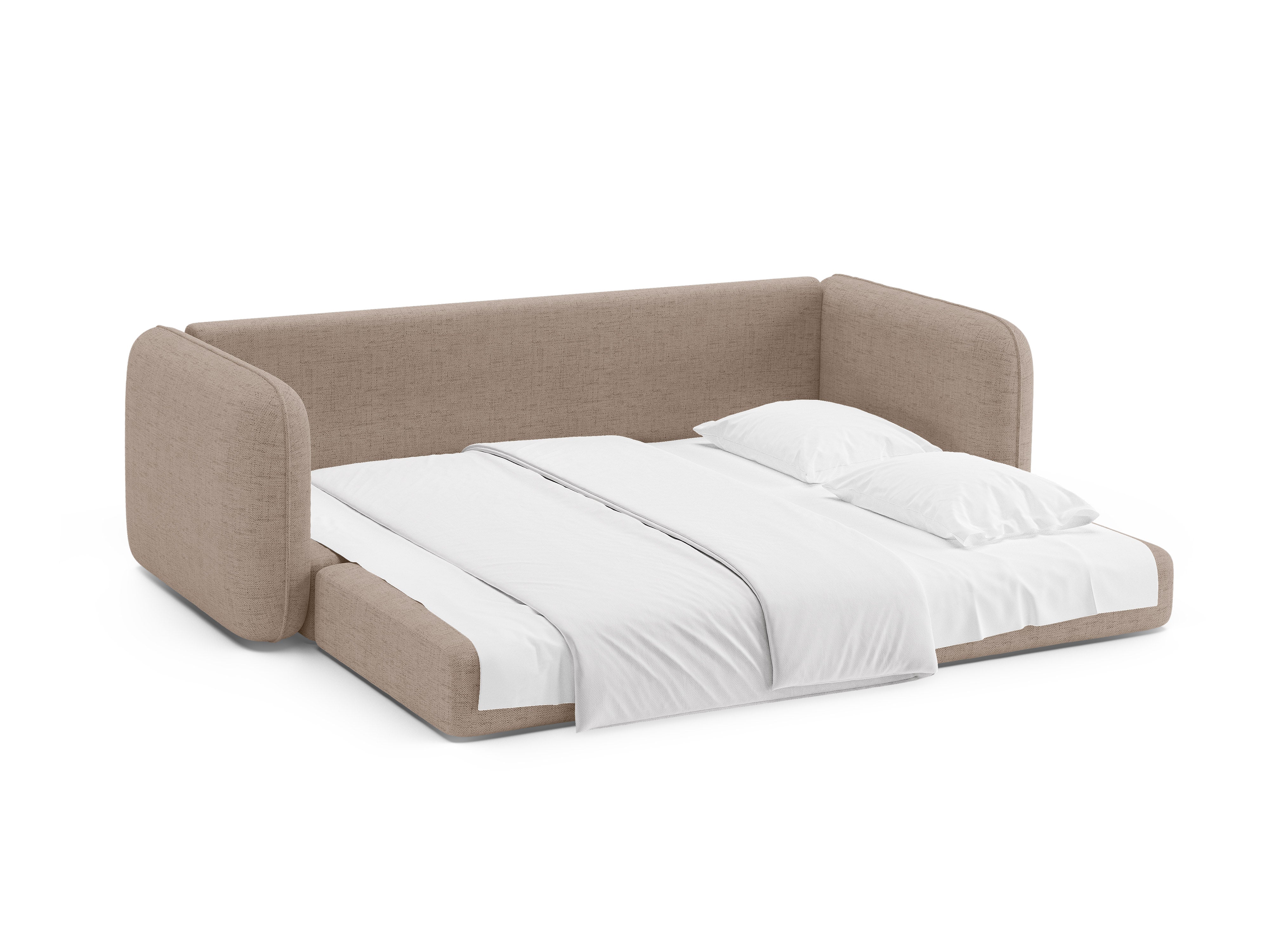 3-Seater Sofa with Sleeping Function DORMI Cappuccino