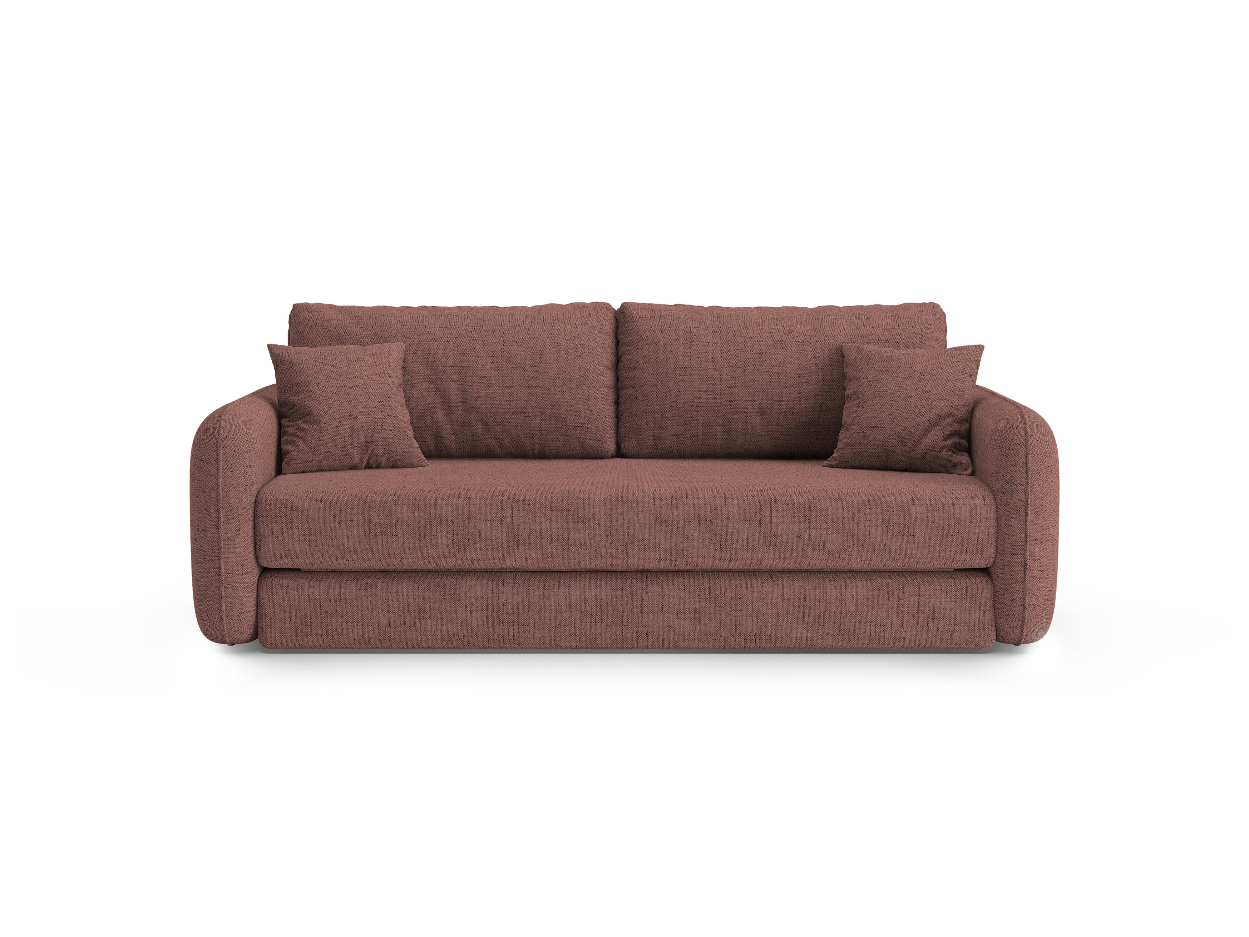 Sofa 3-miestna s funkciou spania DORMI tmavo ružová