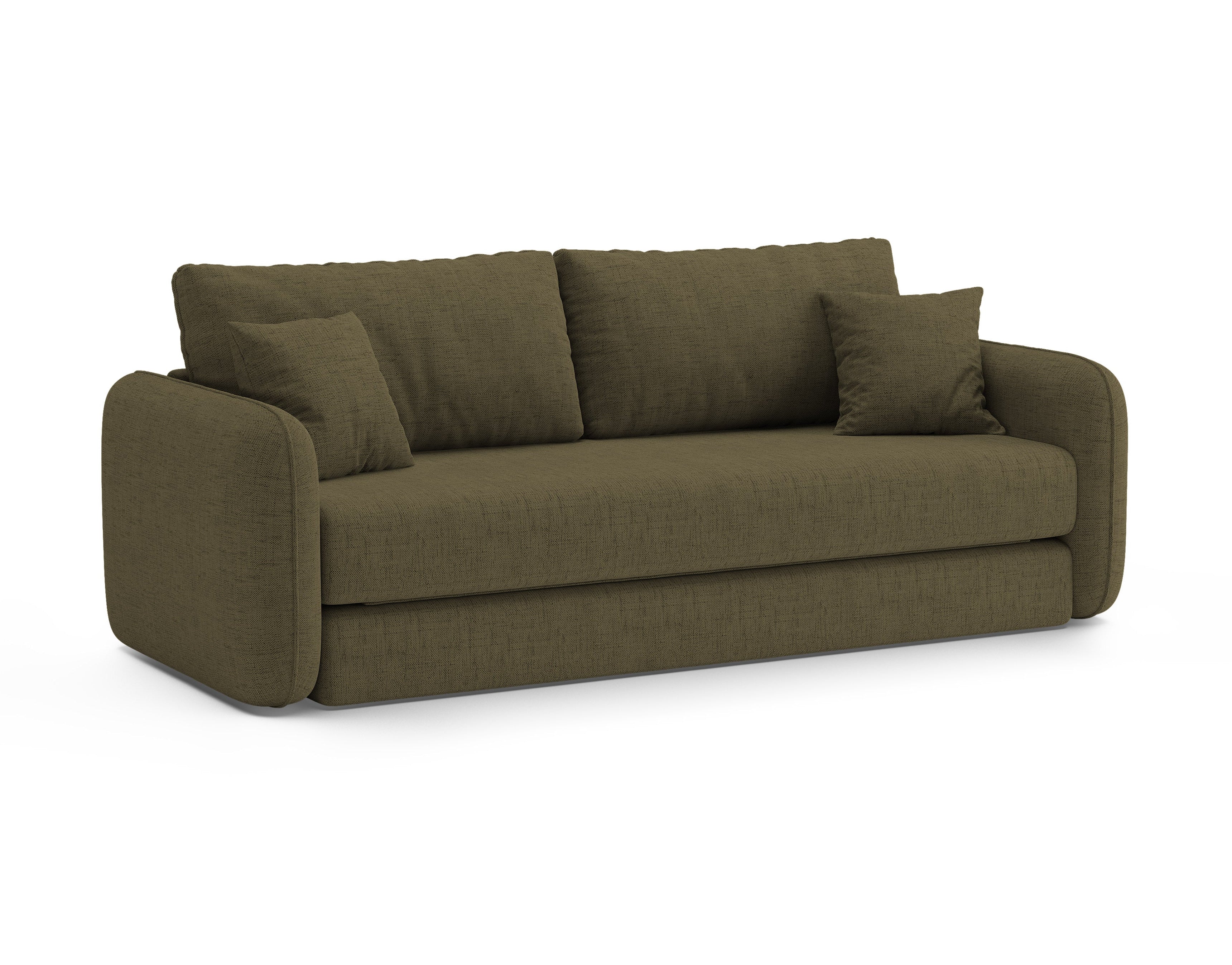 3-Seater Sofa with Sleeping Function DORMI Green