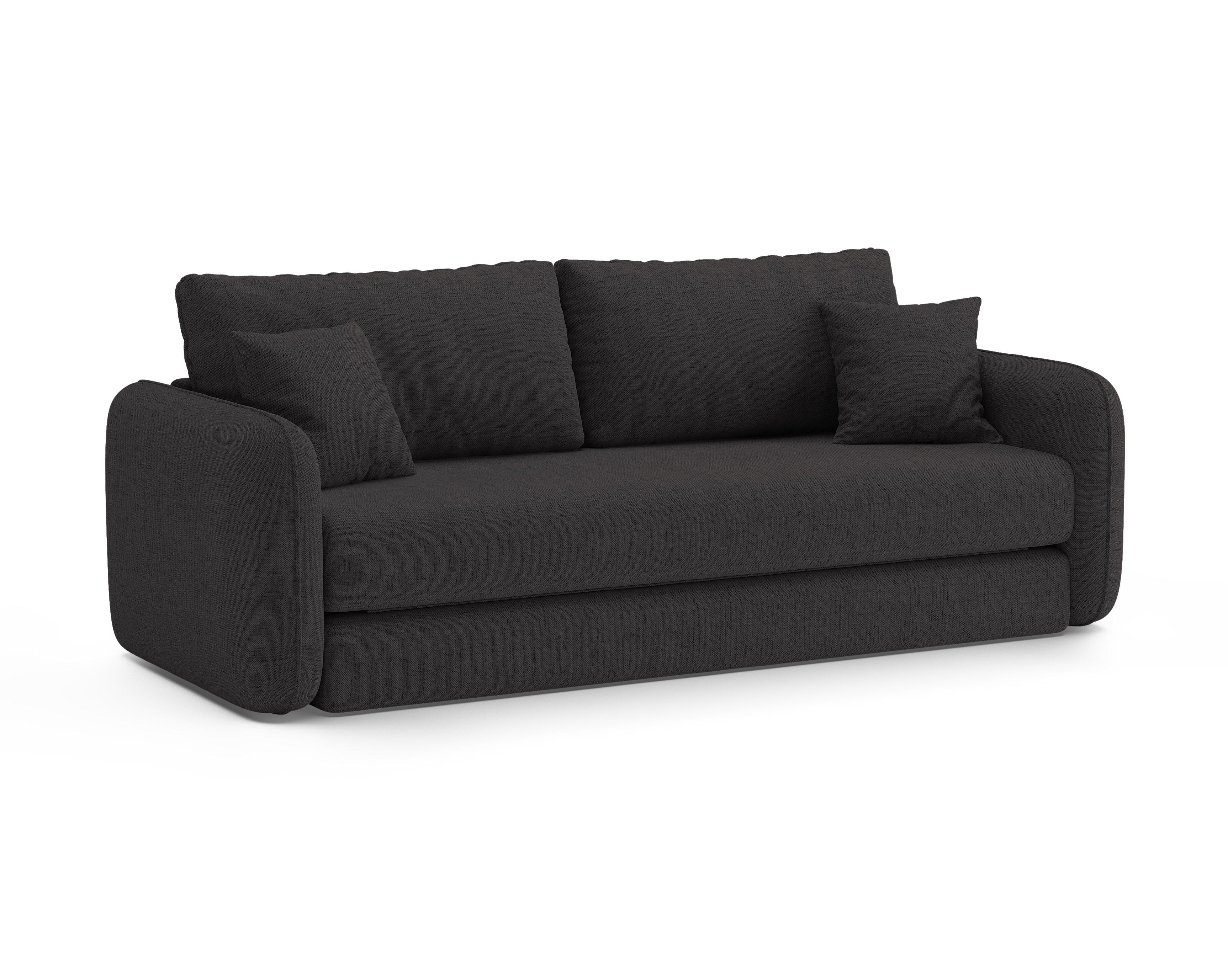 Sofa 3-sedáková s funkciou spania DORMI antracit