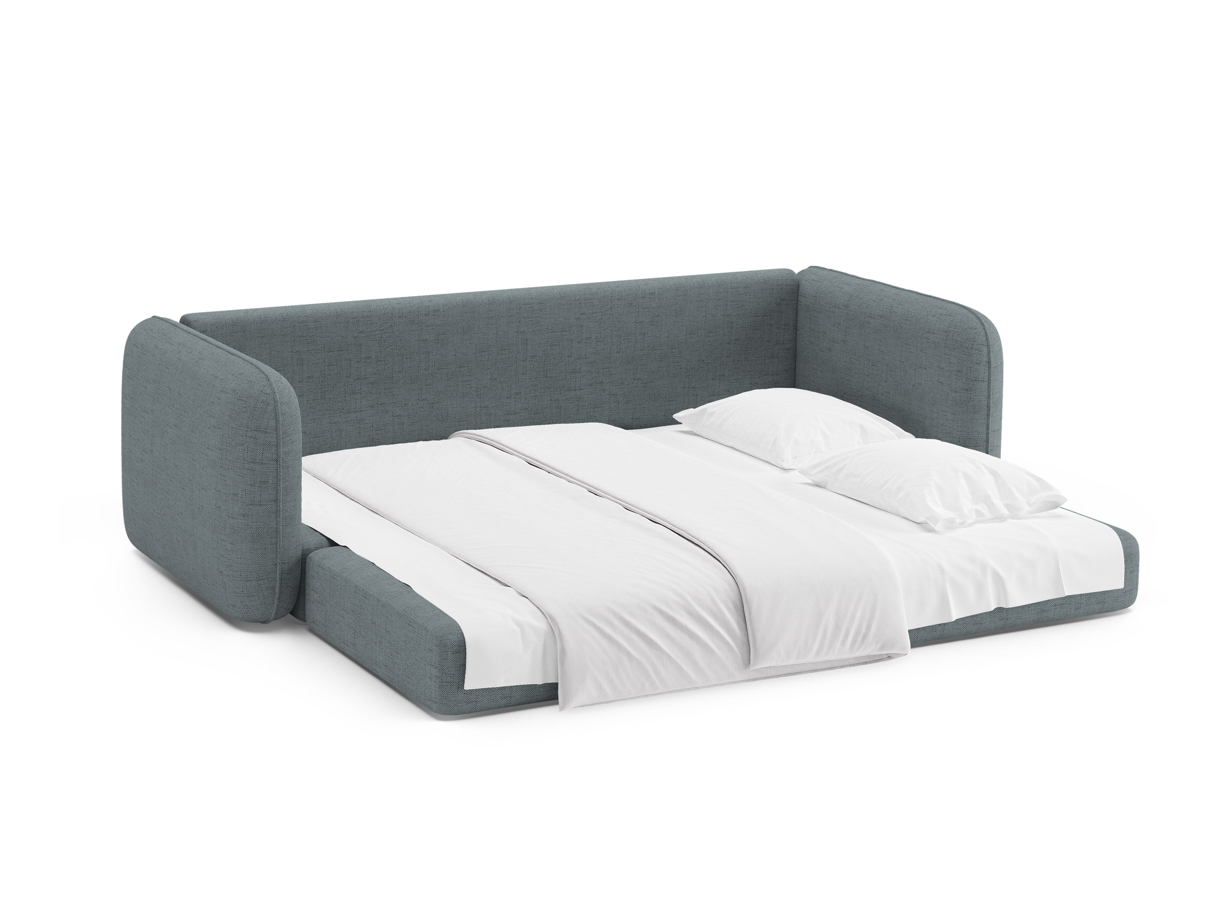 Dormi 3-Seater Sofa with Sleeping Function in Light Blue