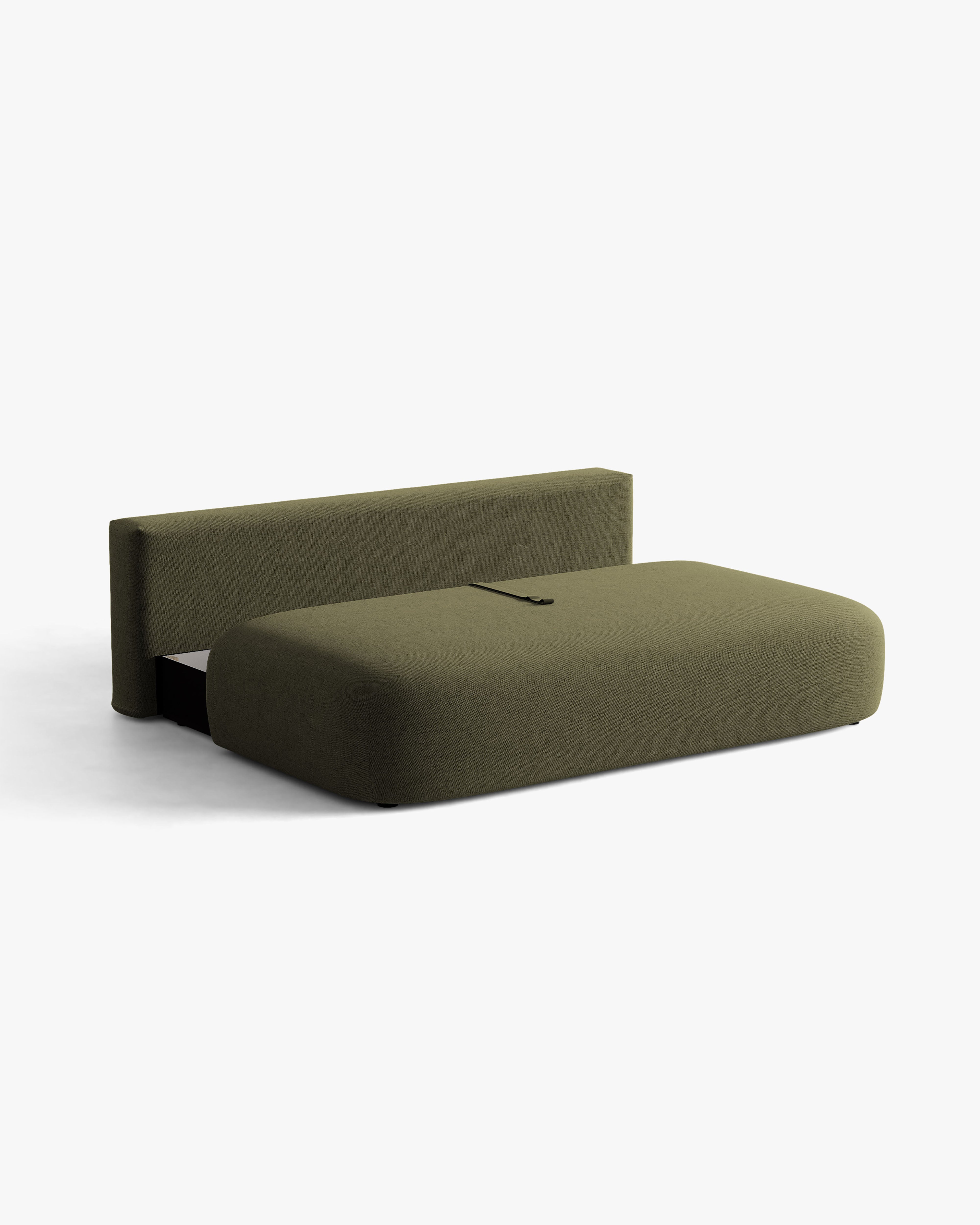 Sofa pre 3 osoby s funkciou spania HENA zelená