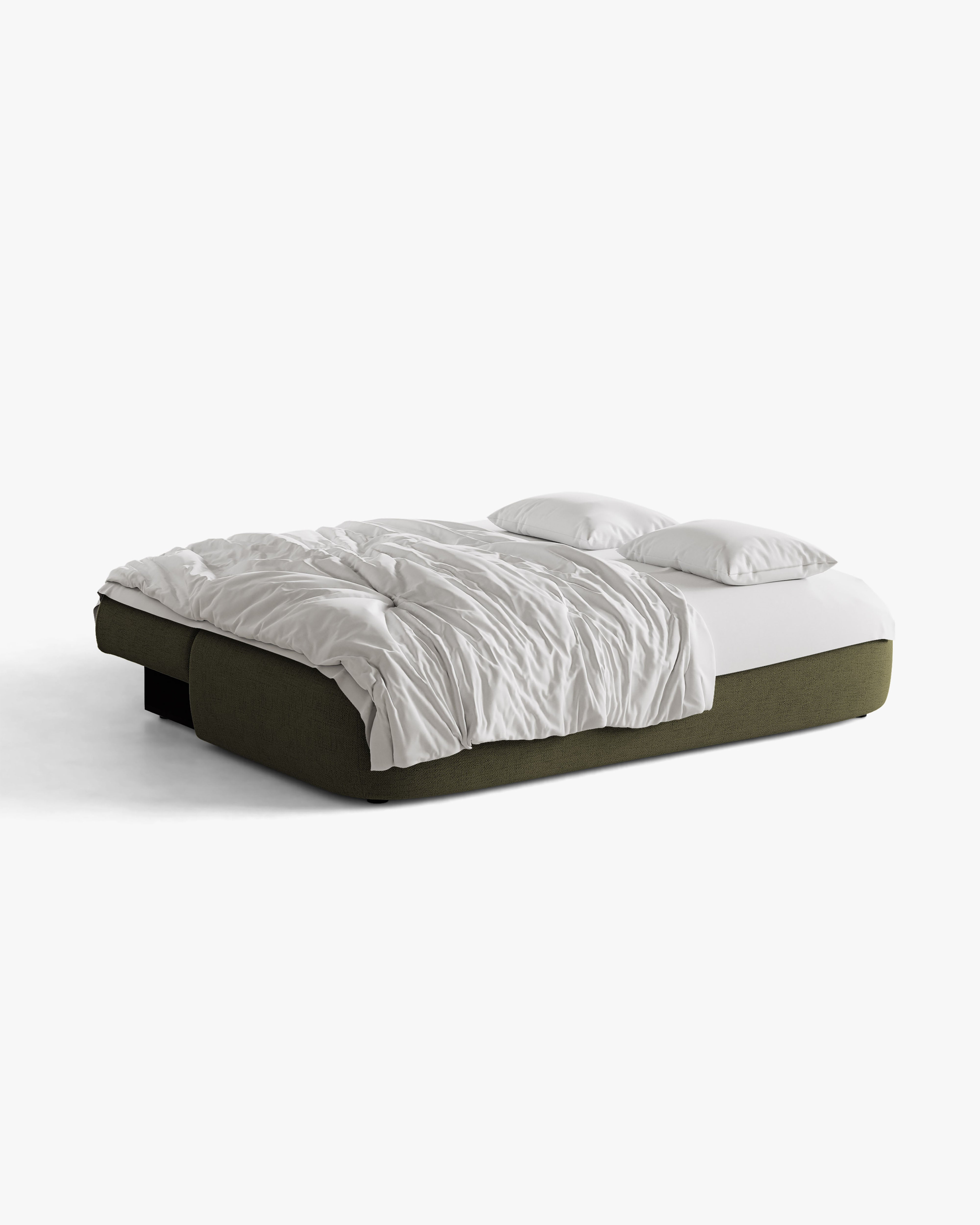 Sofa pre 3 osoby s funkciou spania HENA zelená
