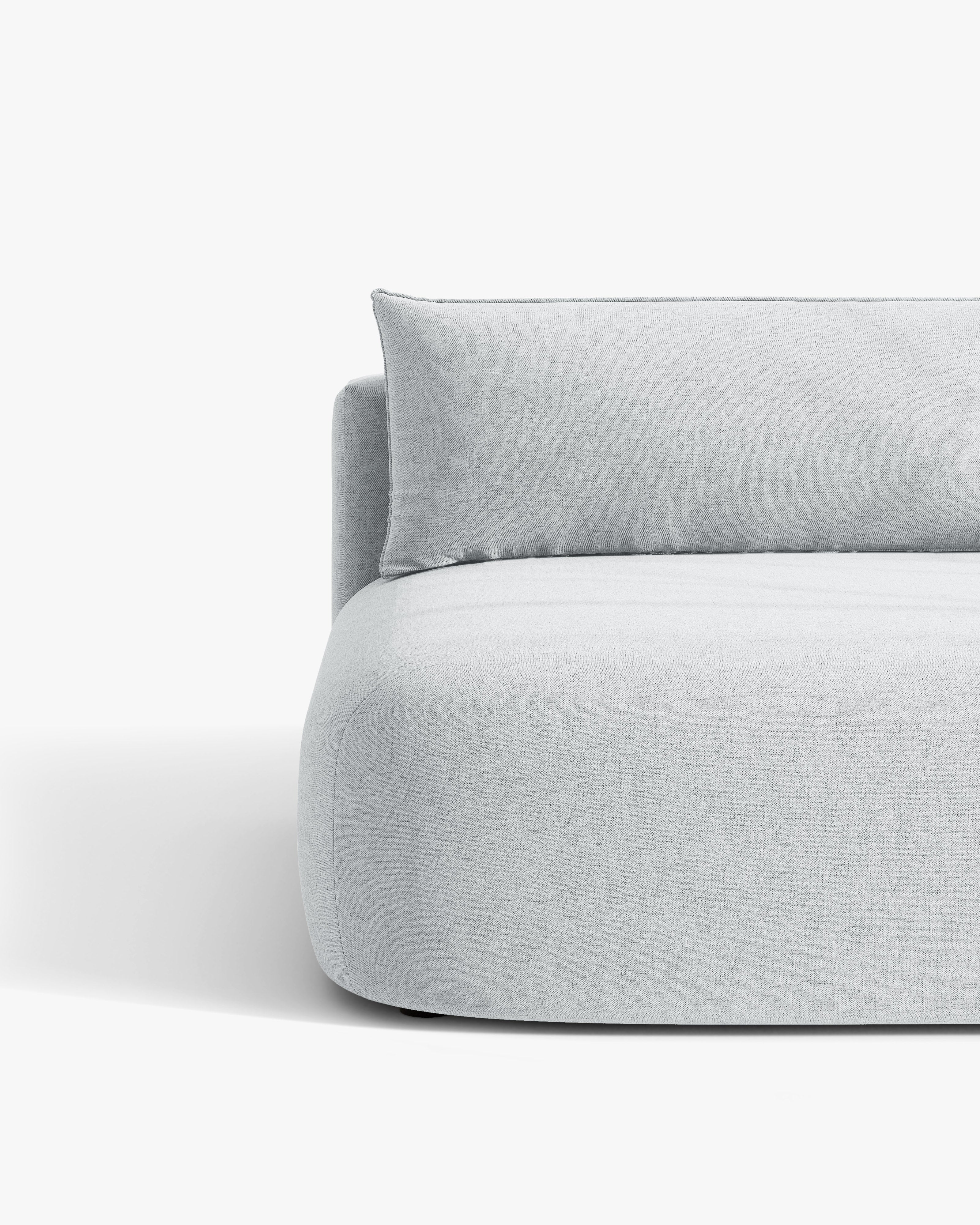 Sofa pre 3 osoby s funkciou spania HENA svetlosivá
