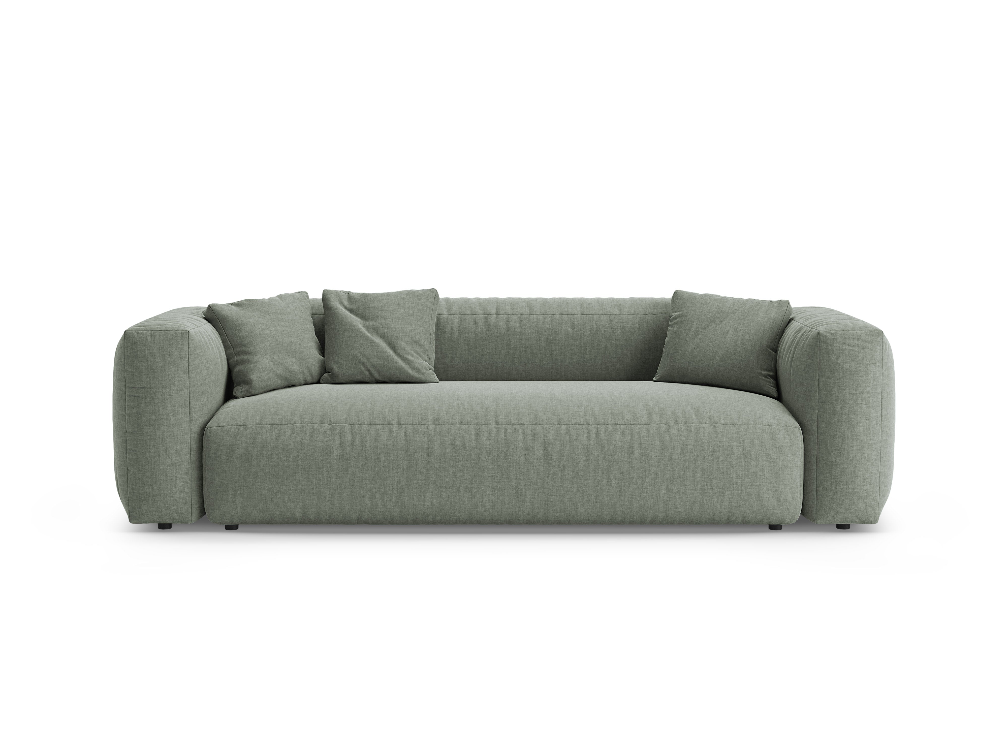 3-Seater Sofa with Sleeping Function MARTINA Moss Green